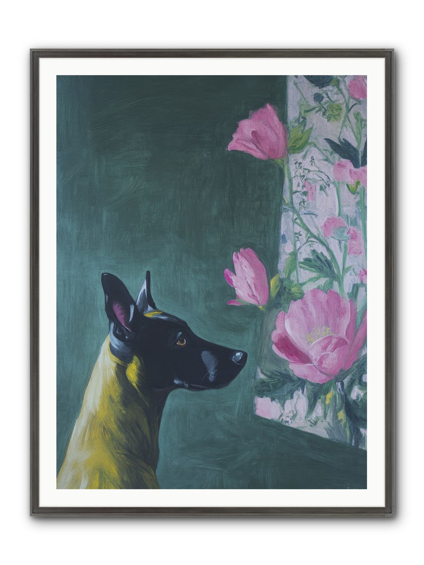My Dashing Fellow Framed Print - Slimwoods Black/Silver 36x48