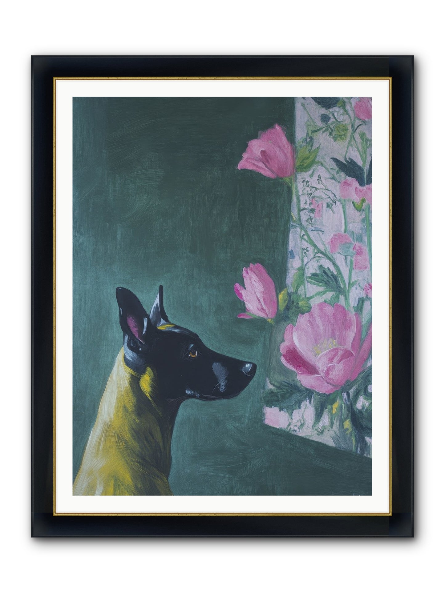 My Dashing Fellow Framed Print - Wide Black w/Gold 36x48