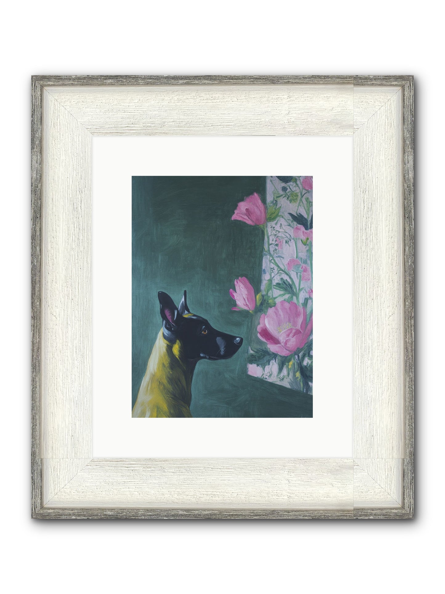 My Dashing Fellow Framed Print - Driftwood White 9x12