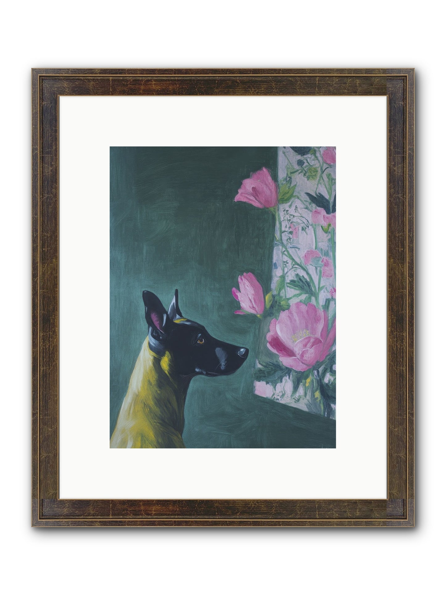 My Dashing Fellow Framed Print - Slimwoods Black/Gold 9x12