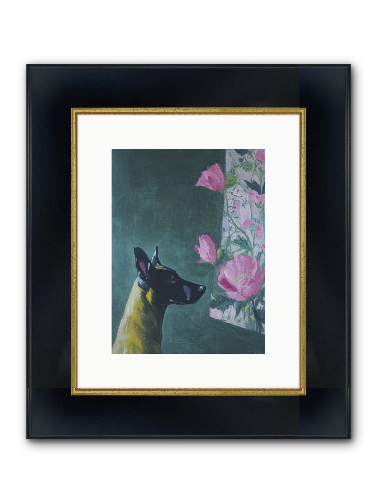 My Dashing Fellow Framed Print - Wide Black w/Gold 9x12