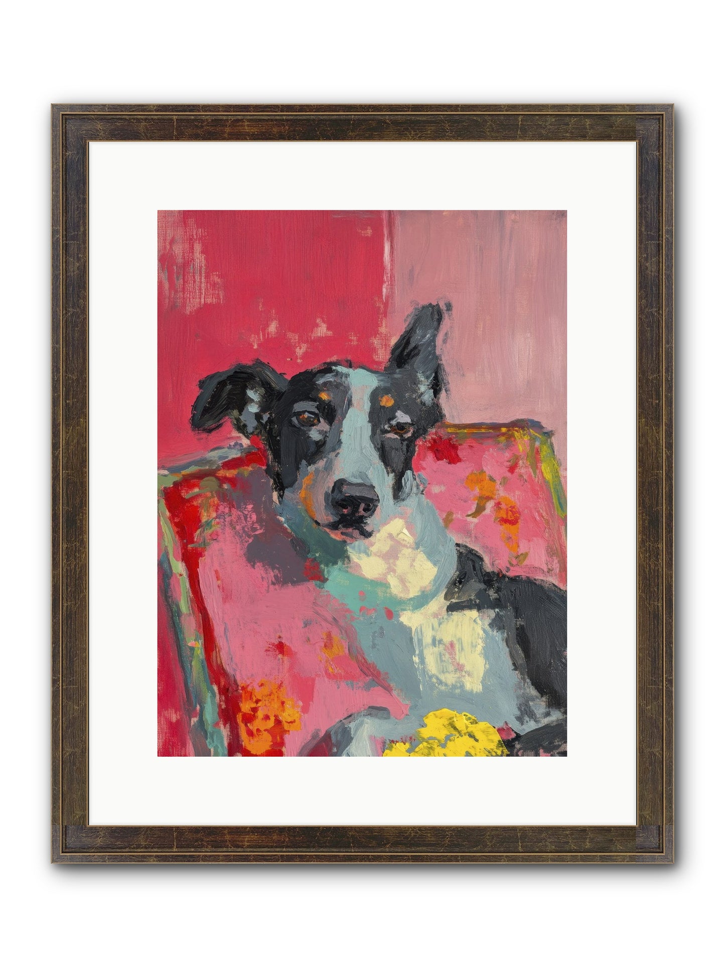 My Forever Buddy Framed Print - Slimwoods Black/Gold 12x16