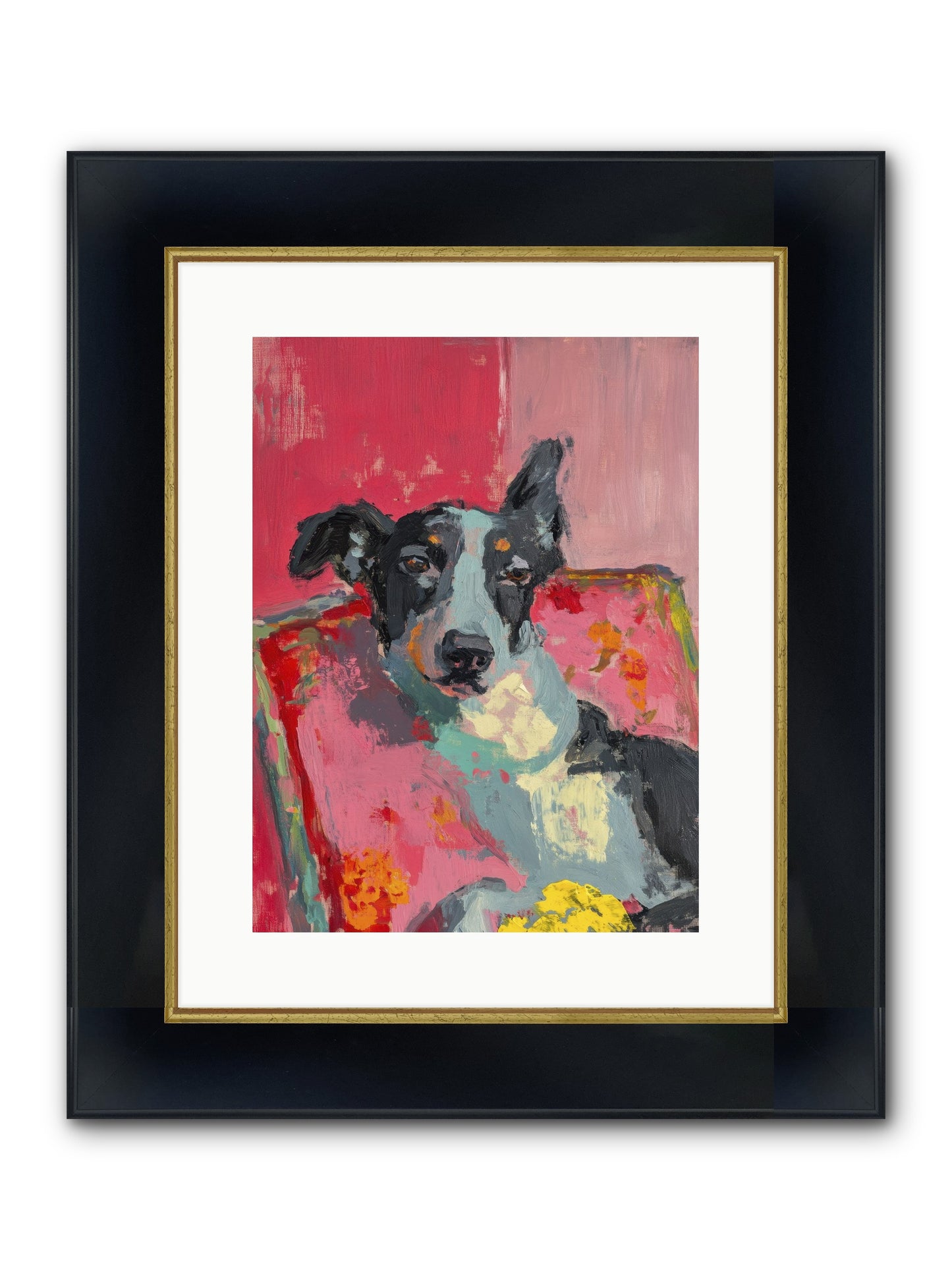 My Forever Buddy Framed Print - Wide Black w/Gold 12x16