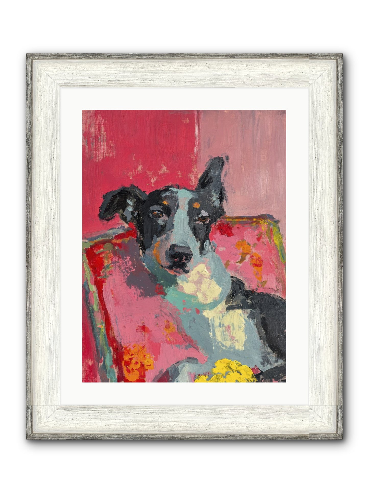 My Forever Buddy Framed Print - Driftwood White 18x24