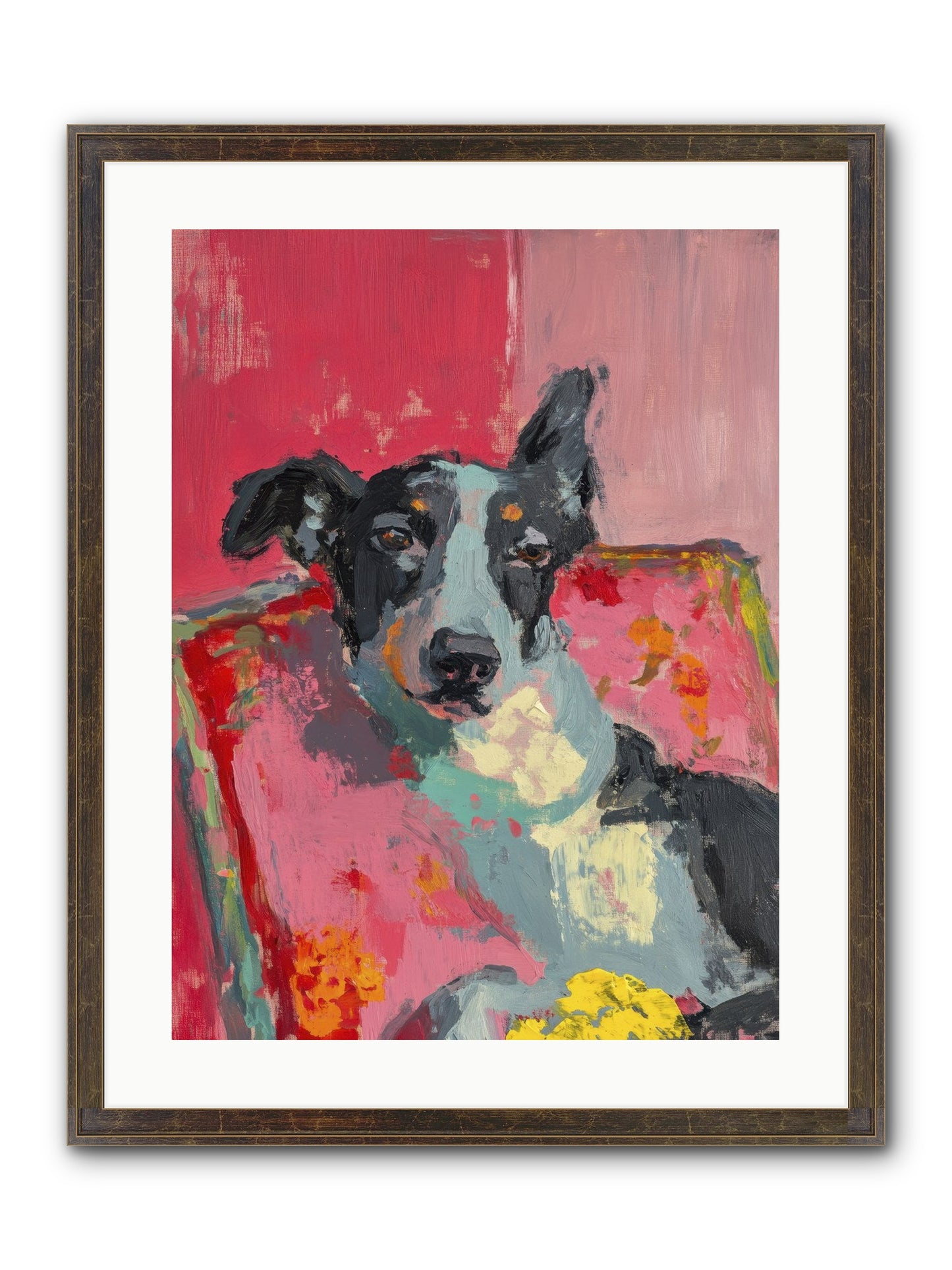 My Forever Buddy Framed Print - Slimwoods Black/Gold 18x24
