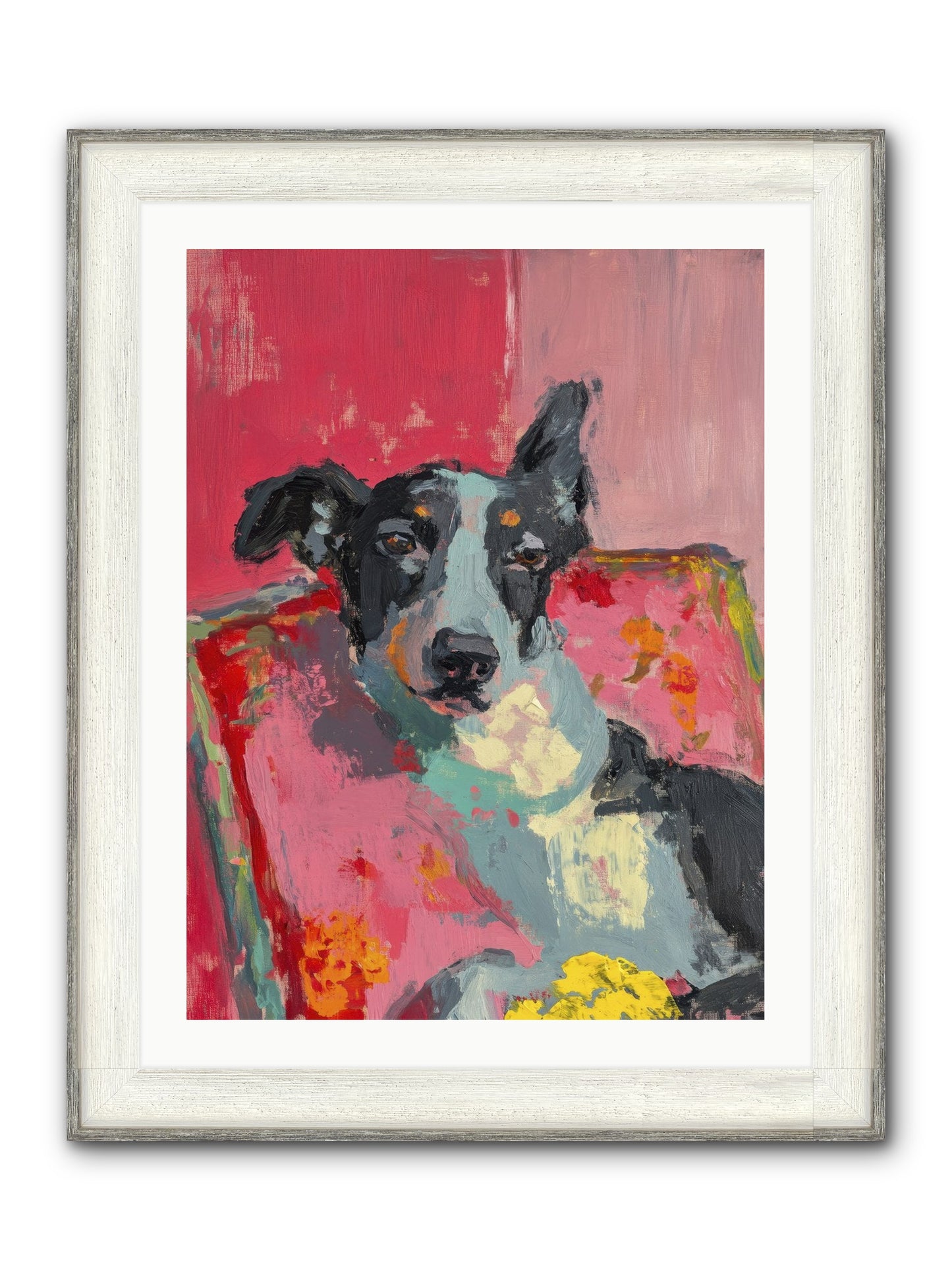 My Forever Buddy Framed Print - Driftwood White 24x32