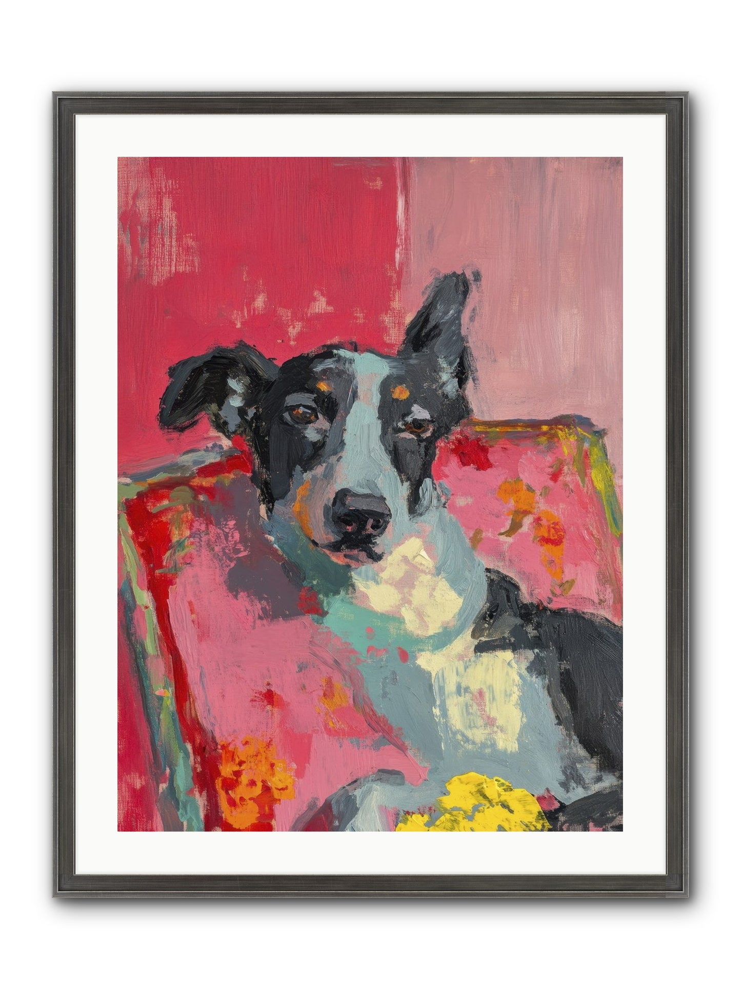 My Forever Buddy Framed Print - Slimwoods Black/Silver 24x32