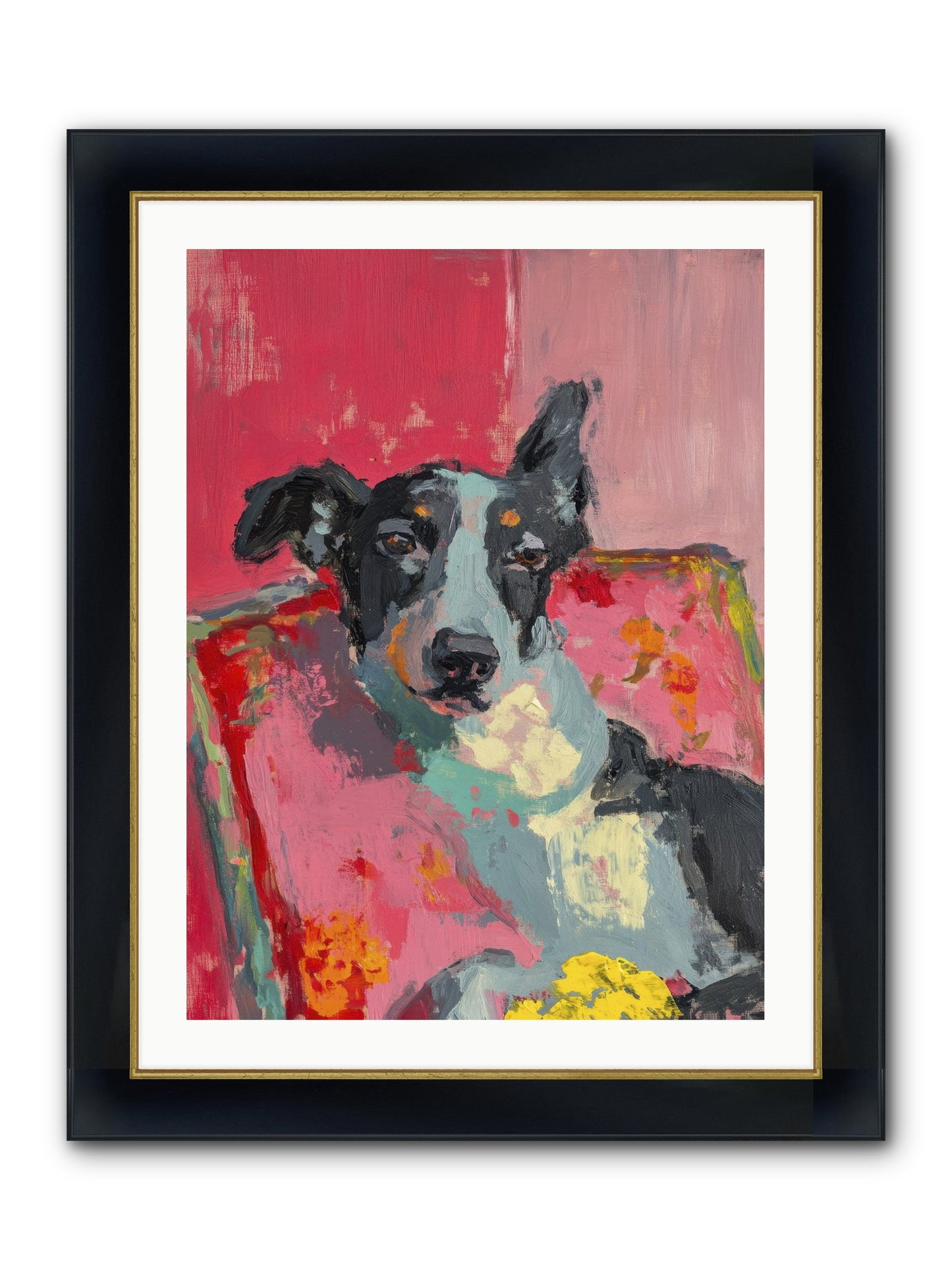 My Forever Buddy Framed Print - Wide Black w/Gold 24x32