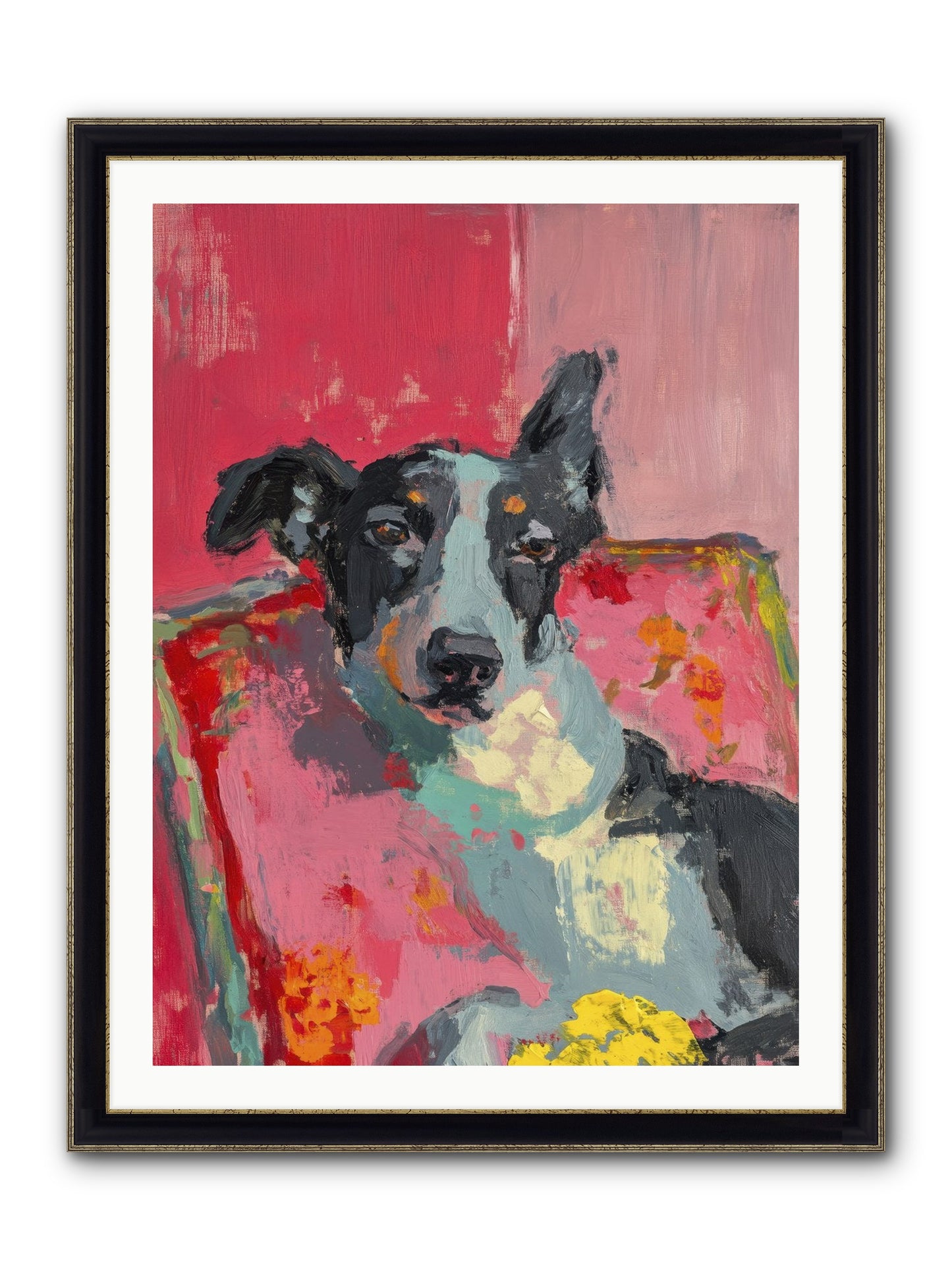 My Forever Buddy Framed Print - Black & Gold 30x40