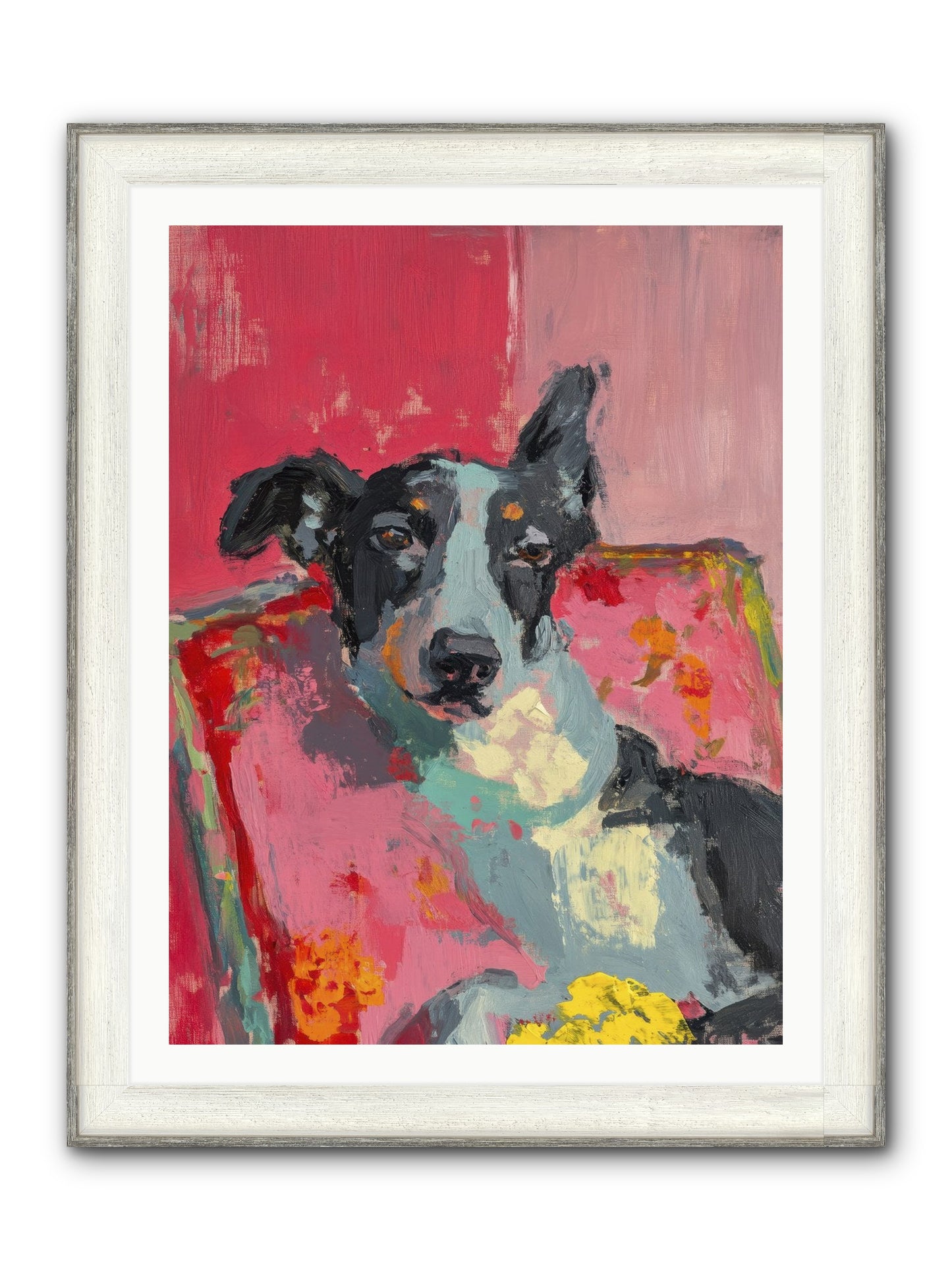 My Forever Buddy Framed Print - Driftwood White 30x40