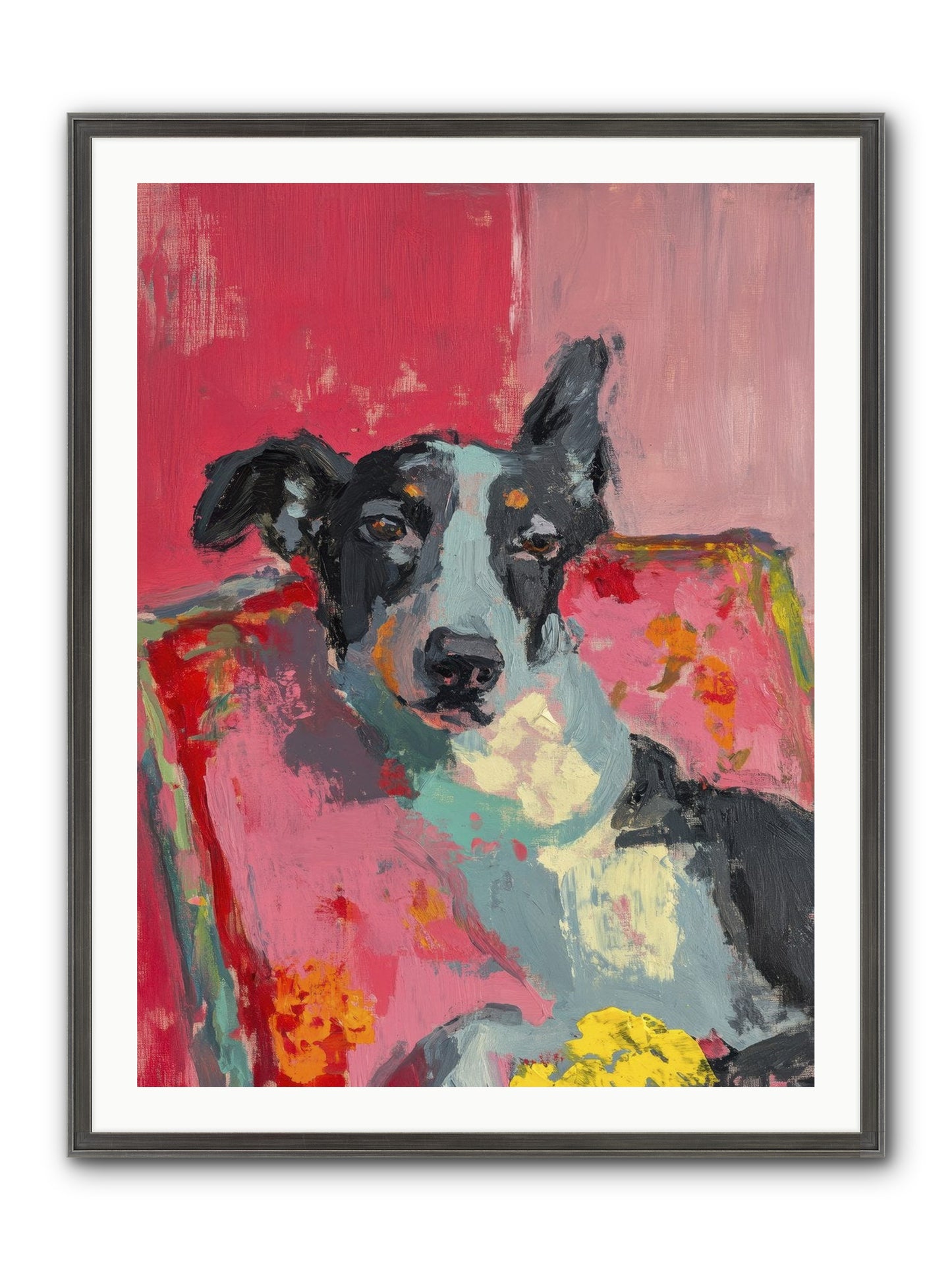 My Forever Buddy Framed Print - Slimwoods Black/Silver 30x40