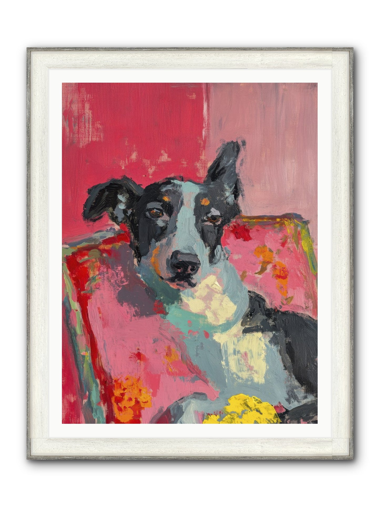 My Forever Buddy Framed Print - Driftwood White 36x48
