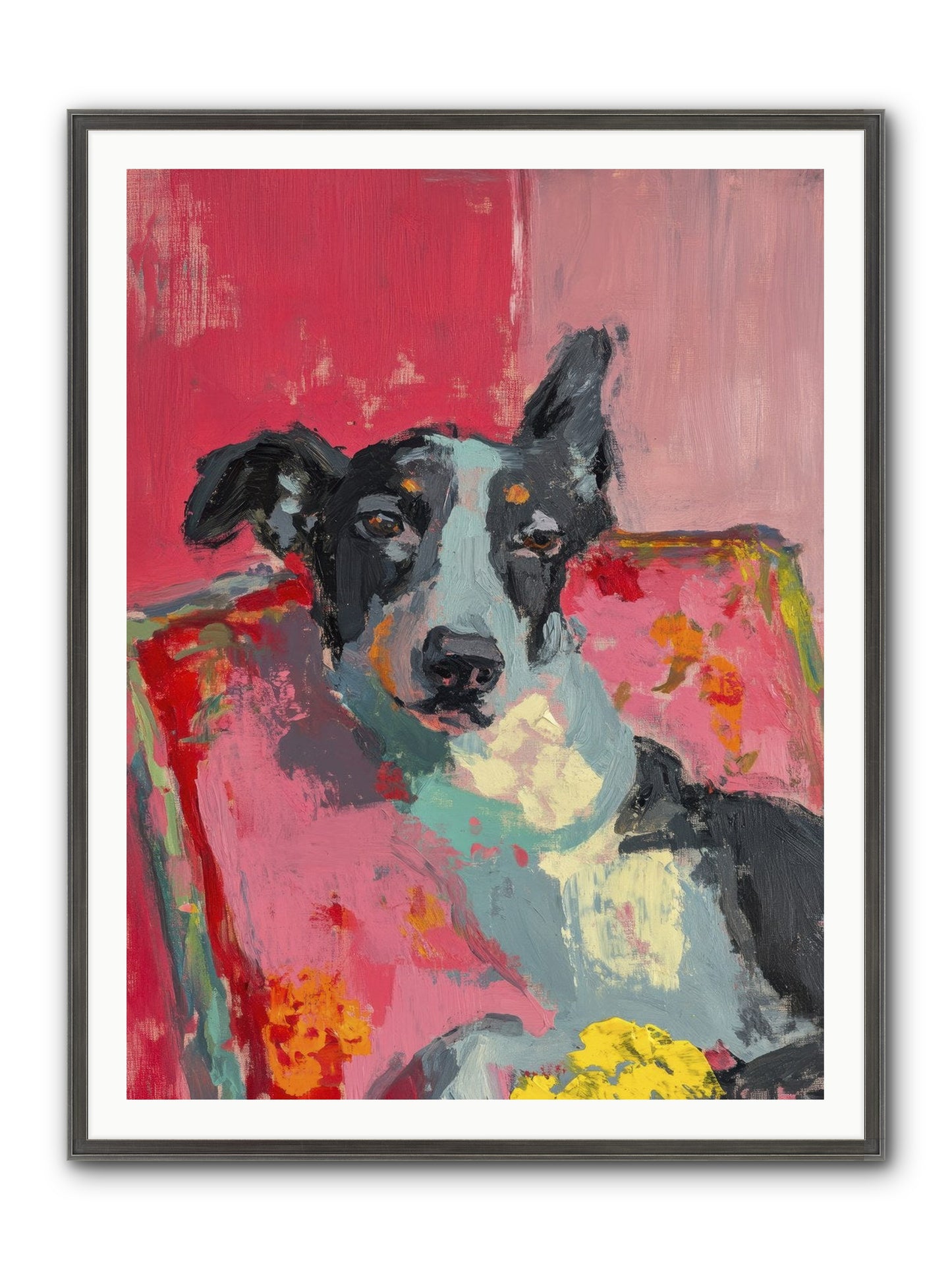 My Forever Buddy Framed Print - Slimwoods Black/Silver 36x48