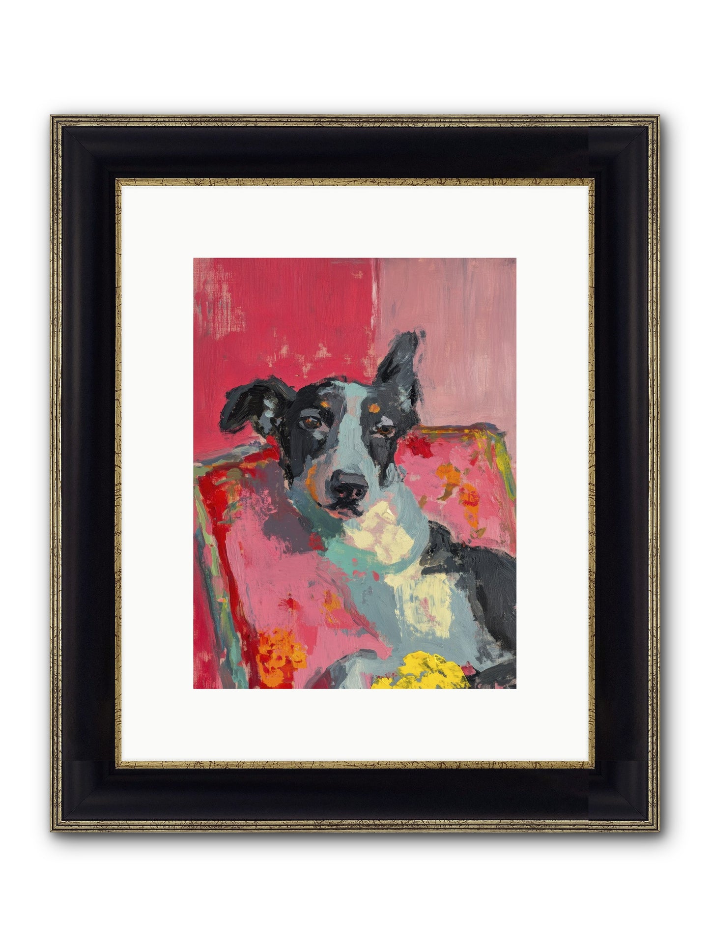 My Forever Buddy Framed Print - Black & Gold 9x12
