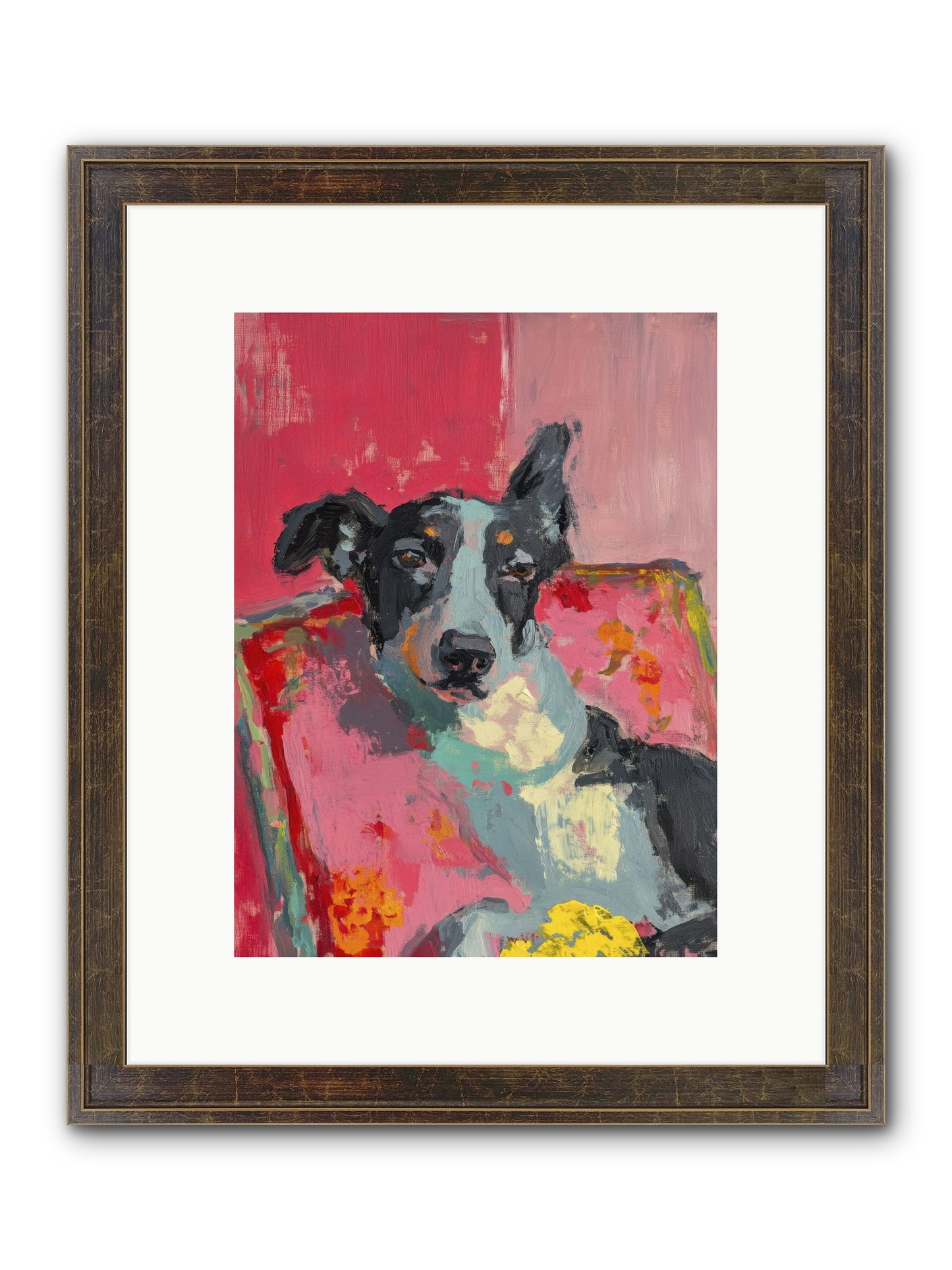 My Forever Buddy Framed Print - Slimwoods Black/Gold 9x12