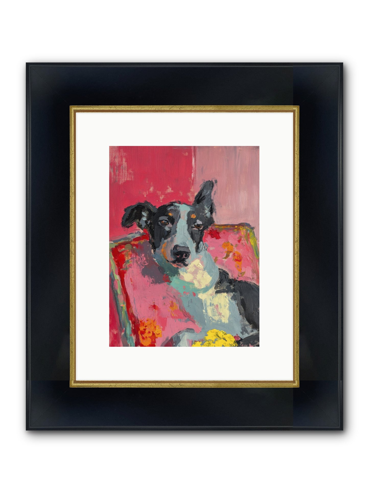 My Forever Buddy Framed Print - Wide Black w/Gold 9x12