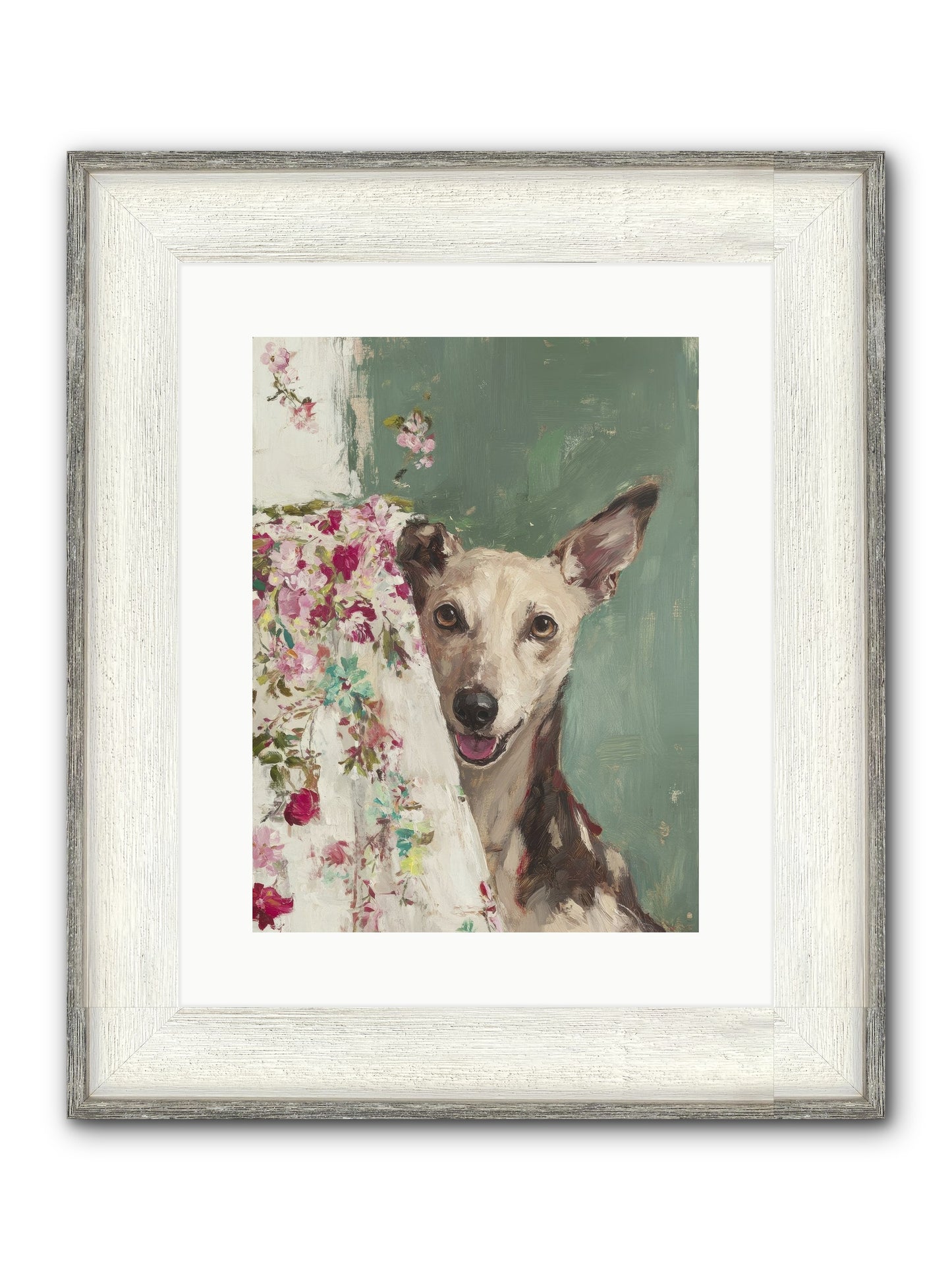 My Heart's Delight Framed Print - Driftwood White 12x16