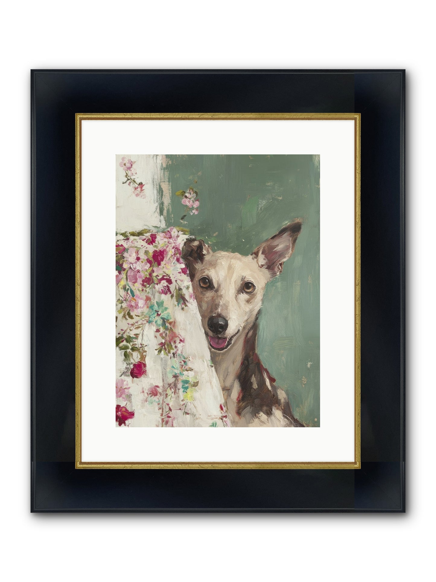 My Heart's Delight Framed Print - Wide Black w/Gold 12x16