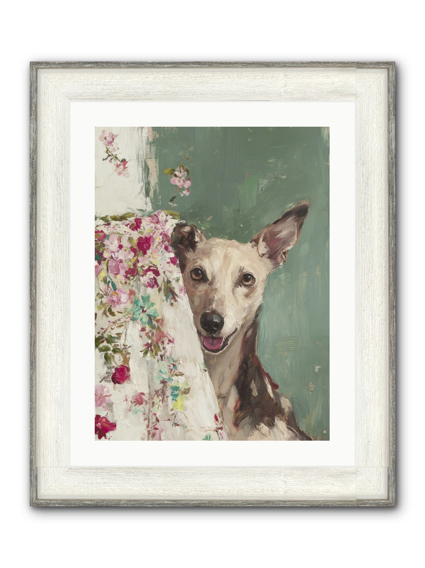 My Heart's Delight Framed Print - Driftwood White 18x24