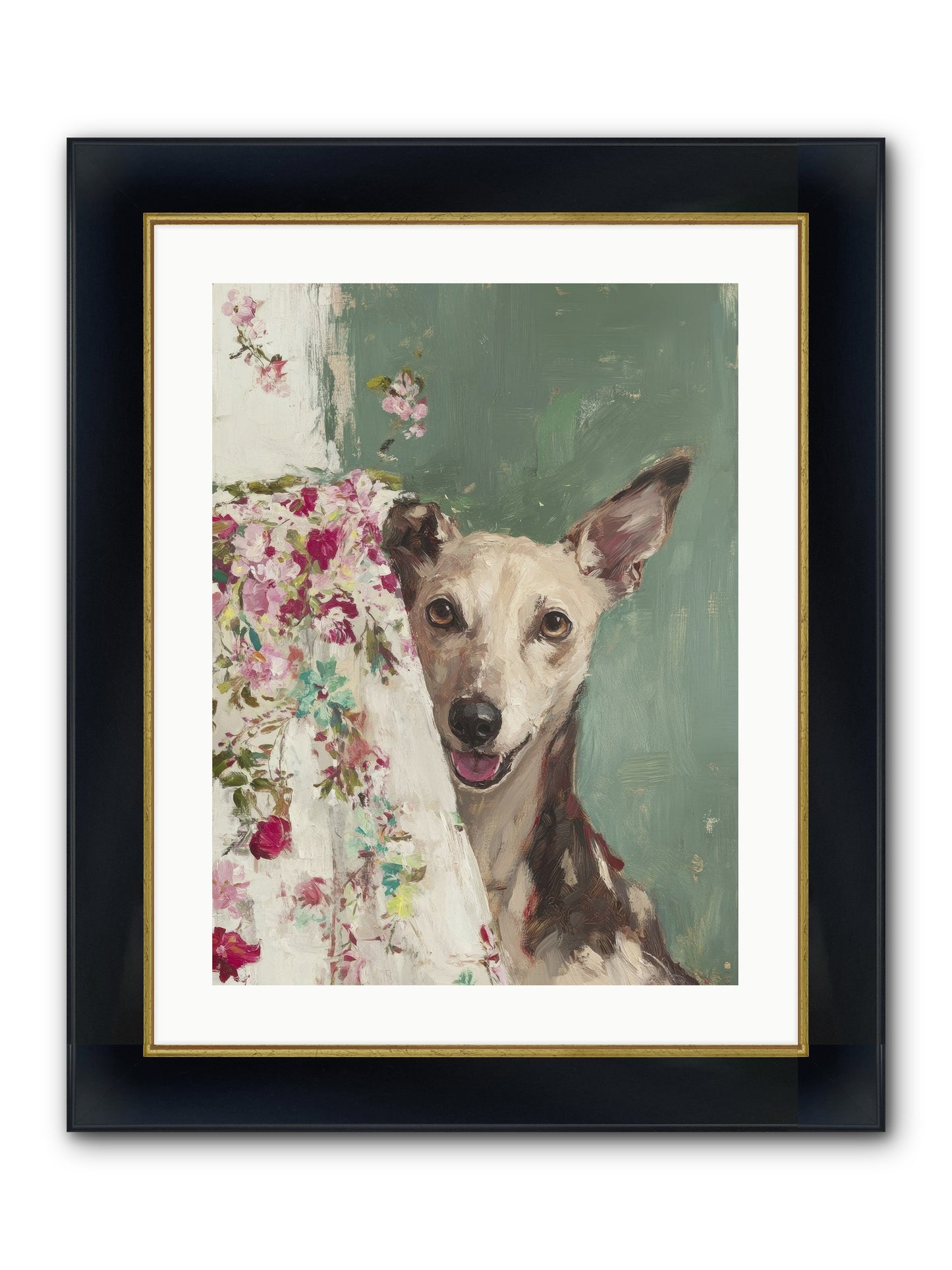 My Heart's Delight Framed Print - Wide Black w/Gold 18x24
