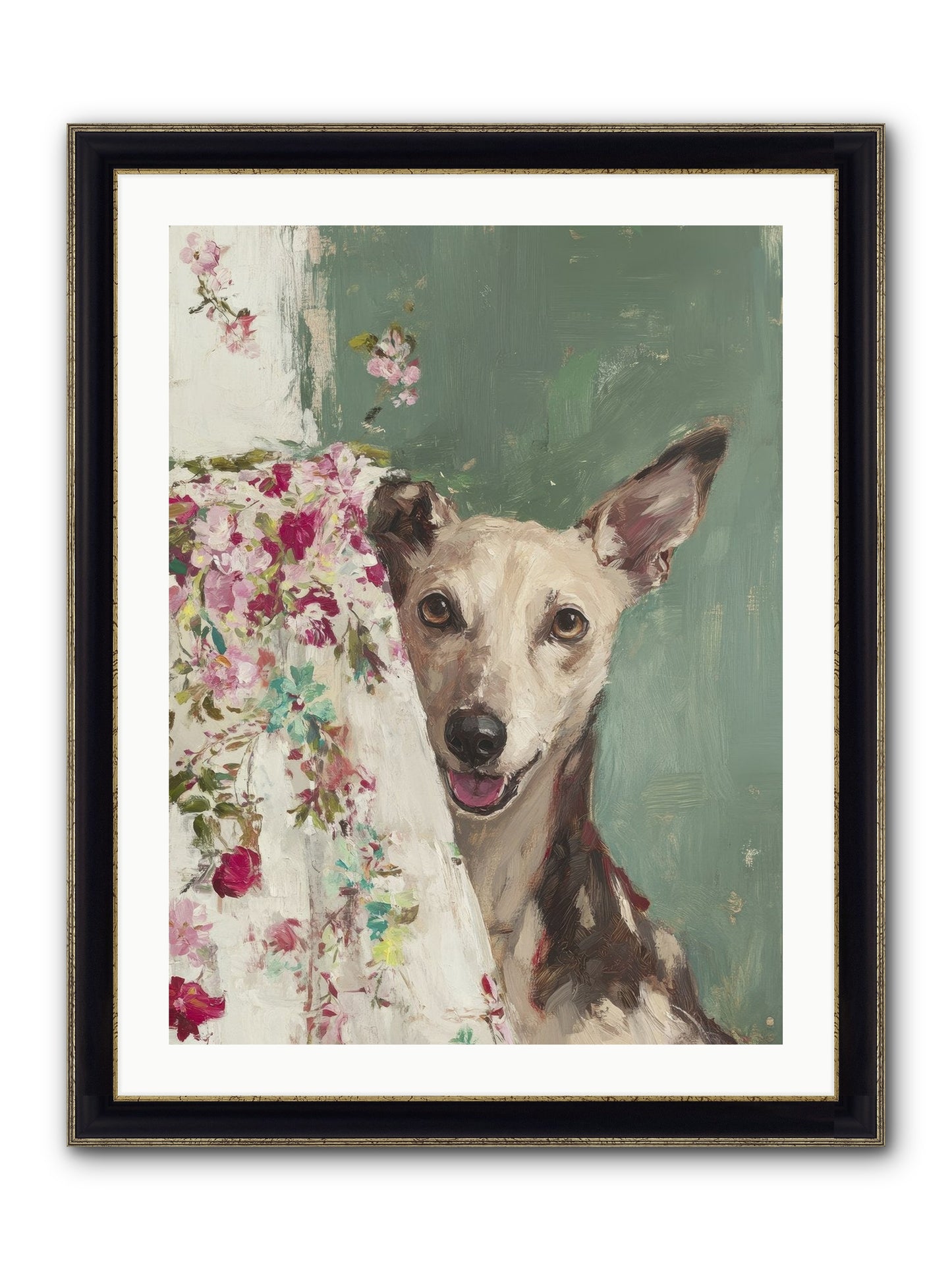 My Heart's Delight Framed Print - Black & Gold 24x32