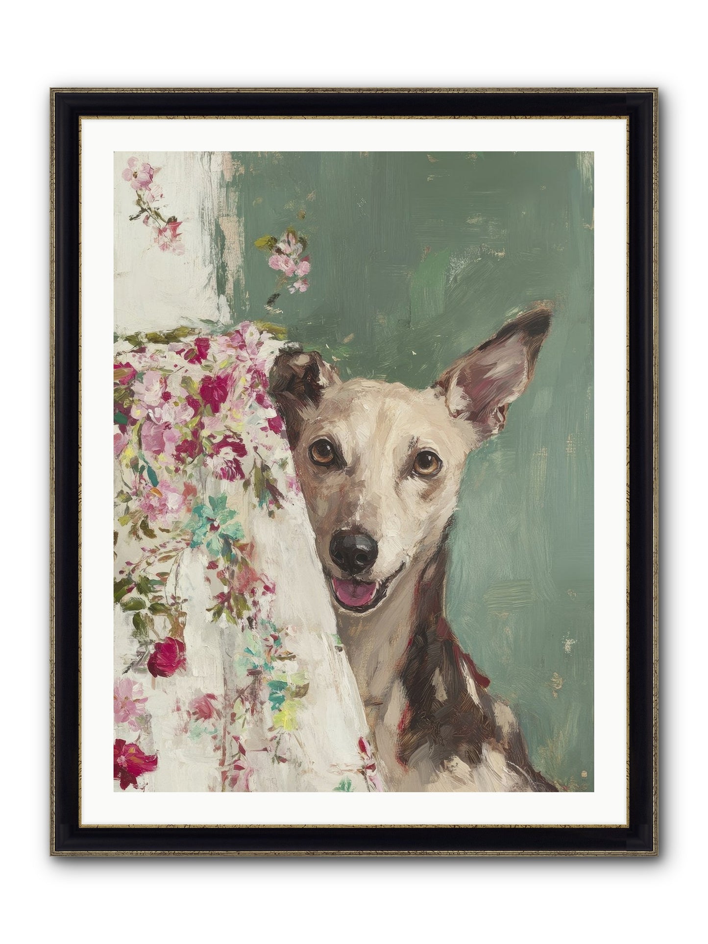My Heart's Delight Framed Print - Black & Gold 30x40