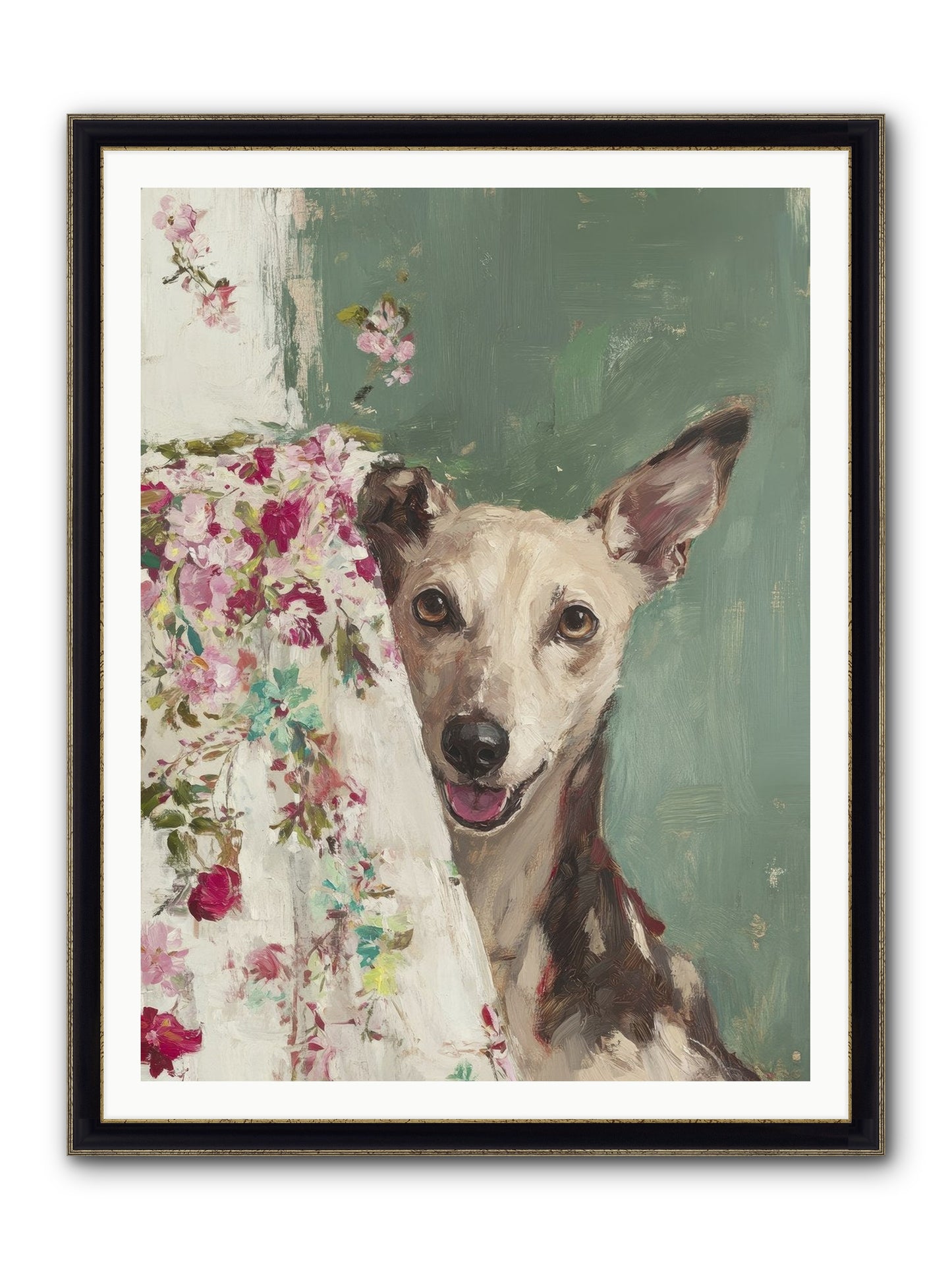 My Heart's Delight Framed Print - Black & Gold 36x48