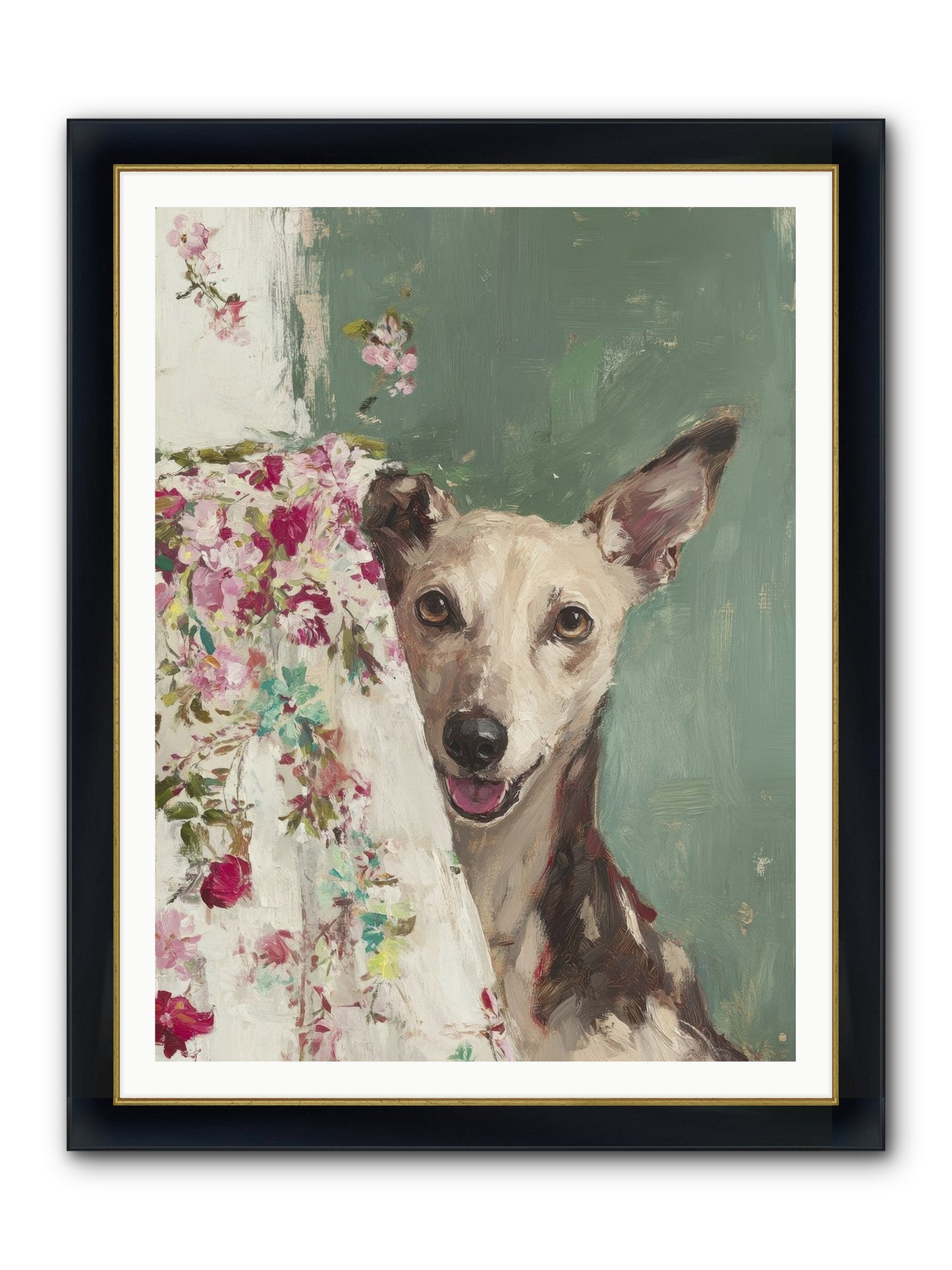 My Heart's Delight Framed Print - Wide Black w/Gold 36x48