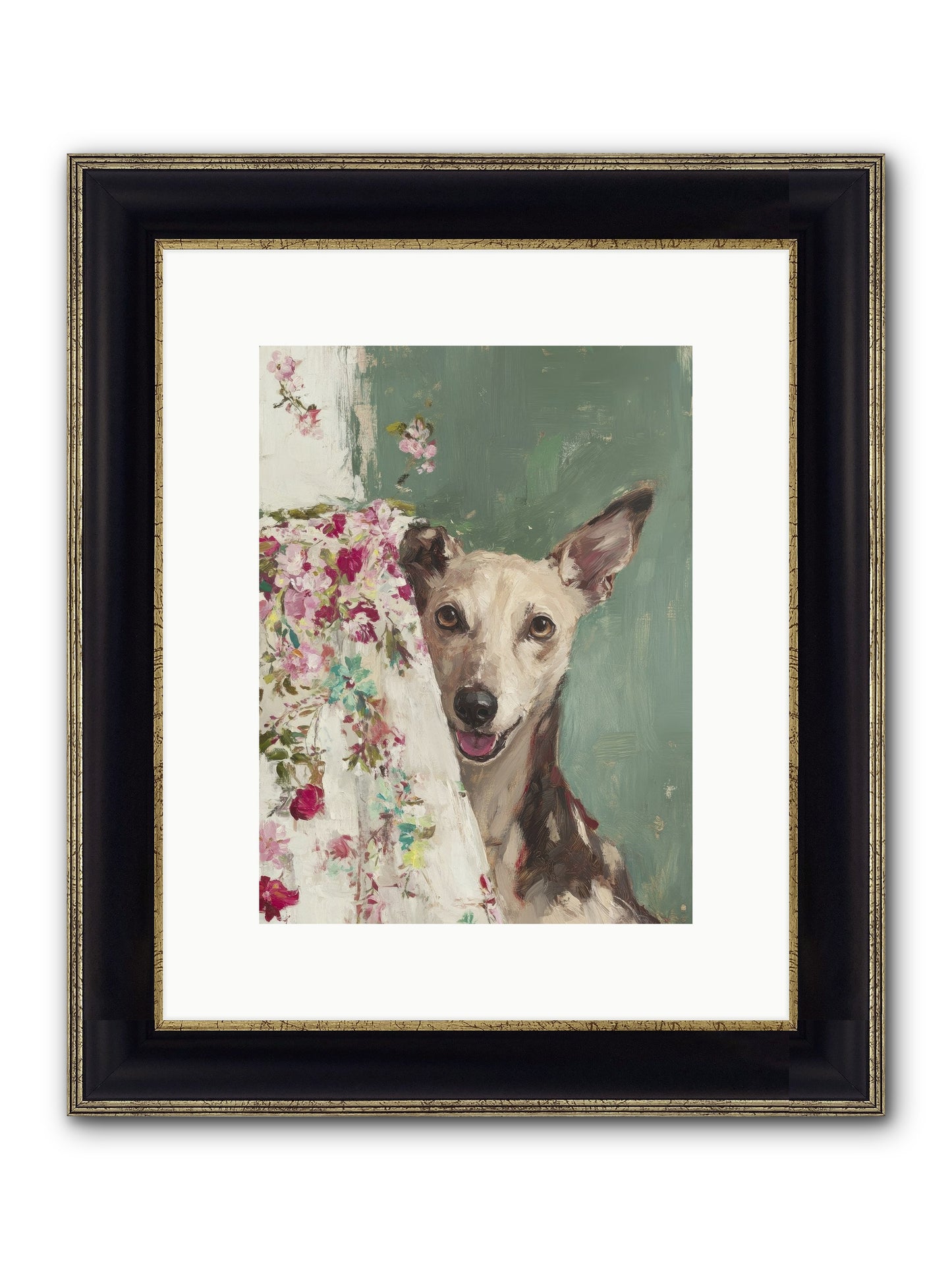 My Heart's Delight Framed Print - Black & Gold 9x12