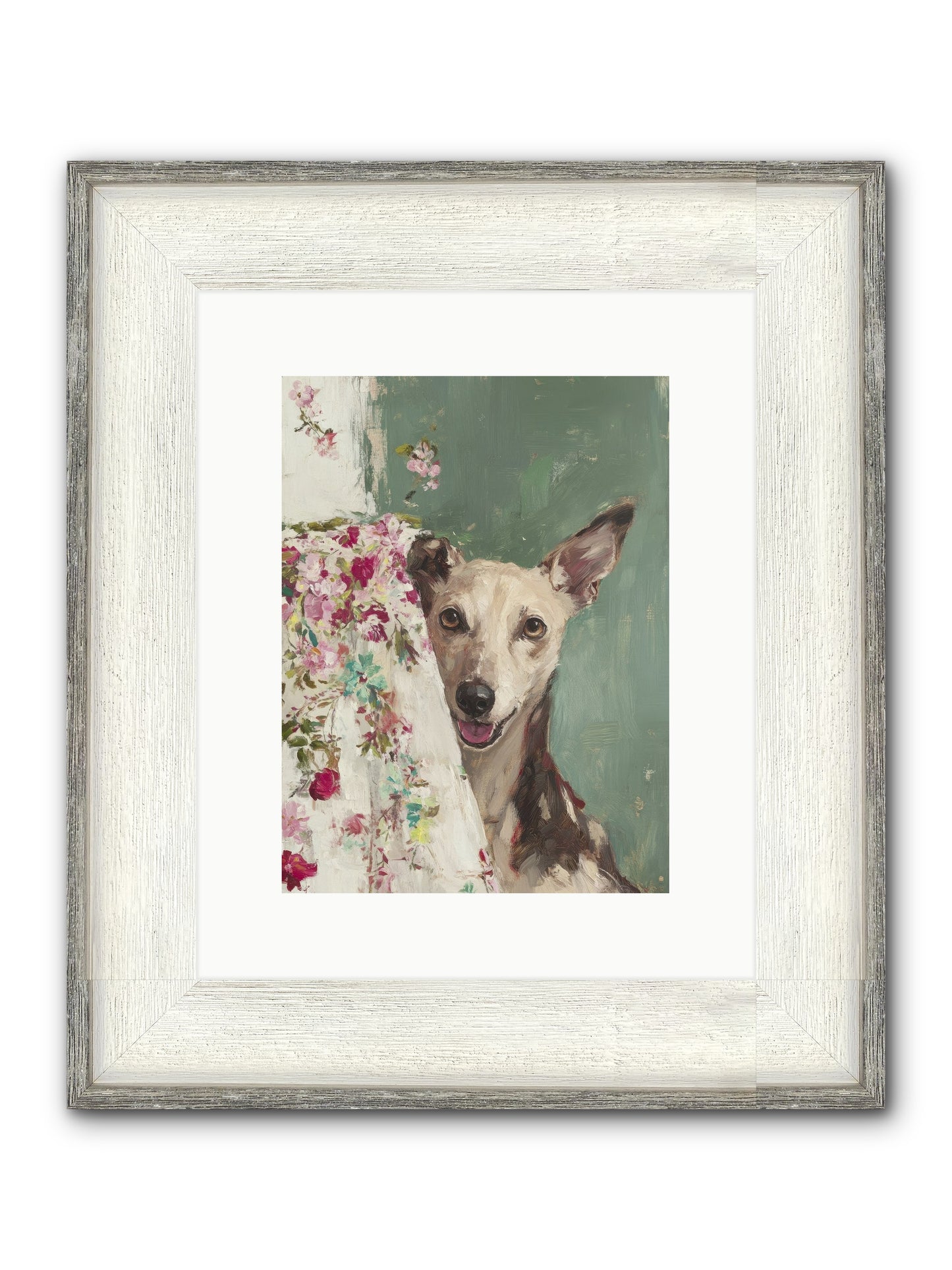 My Heart's Delight Framed Print - Driftwood White 9x12