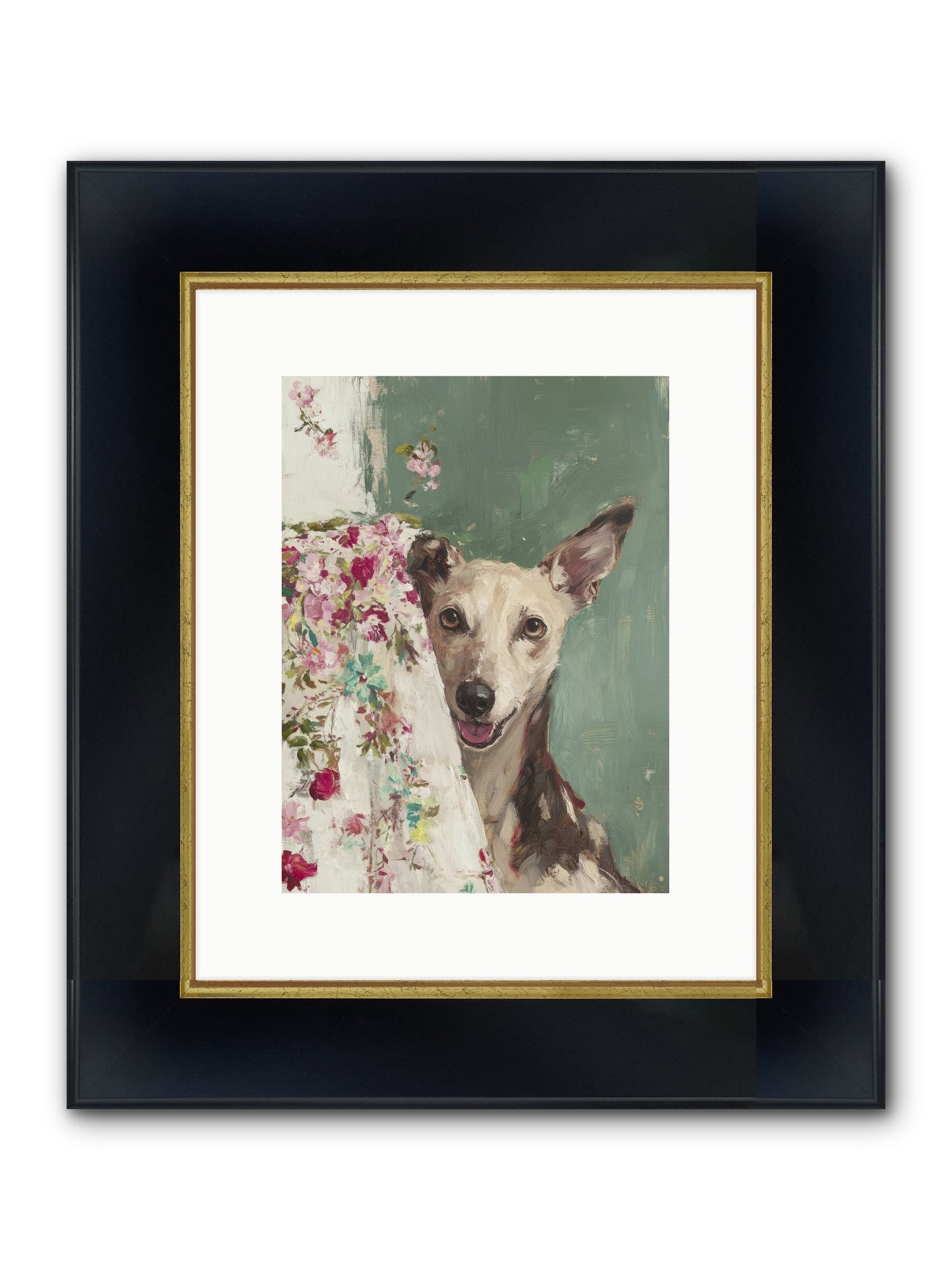 My Heart's Delight Framed Print - Wide Black w/Gold 9x12