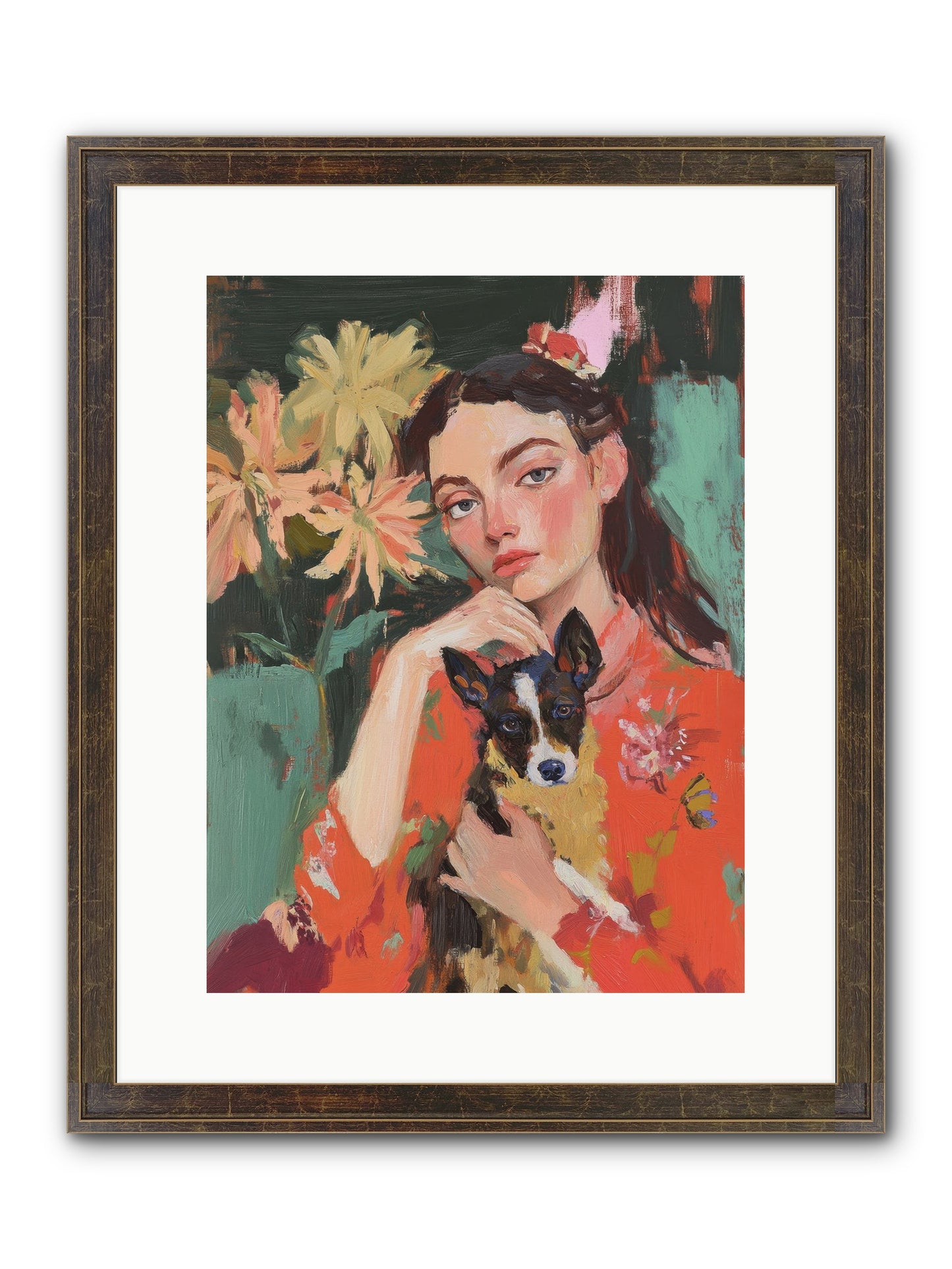 My Other Half Framed Print - Slimwoods Black/Gold 12x16