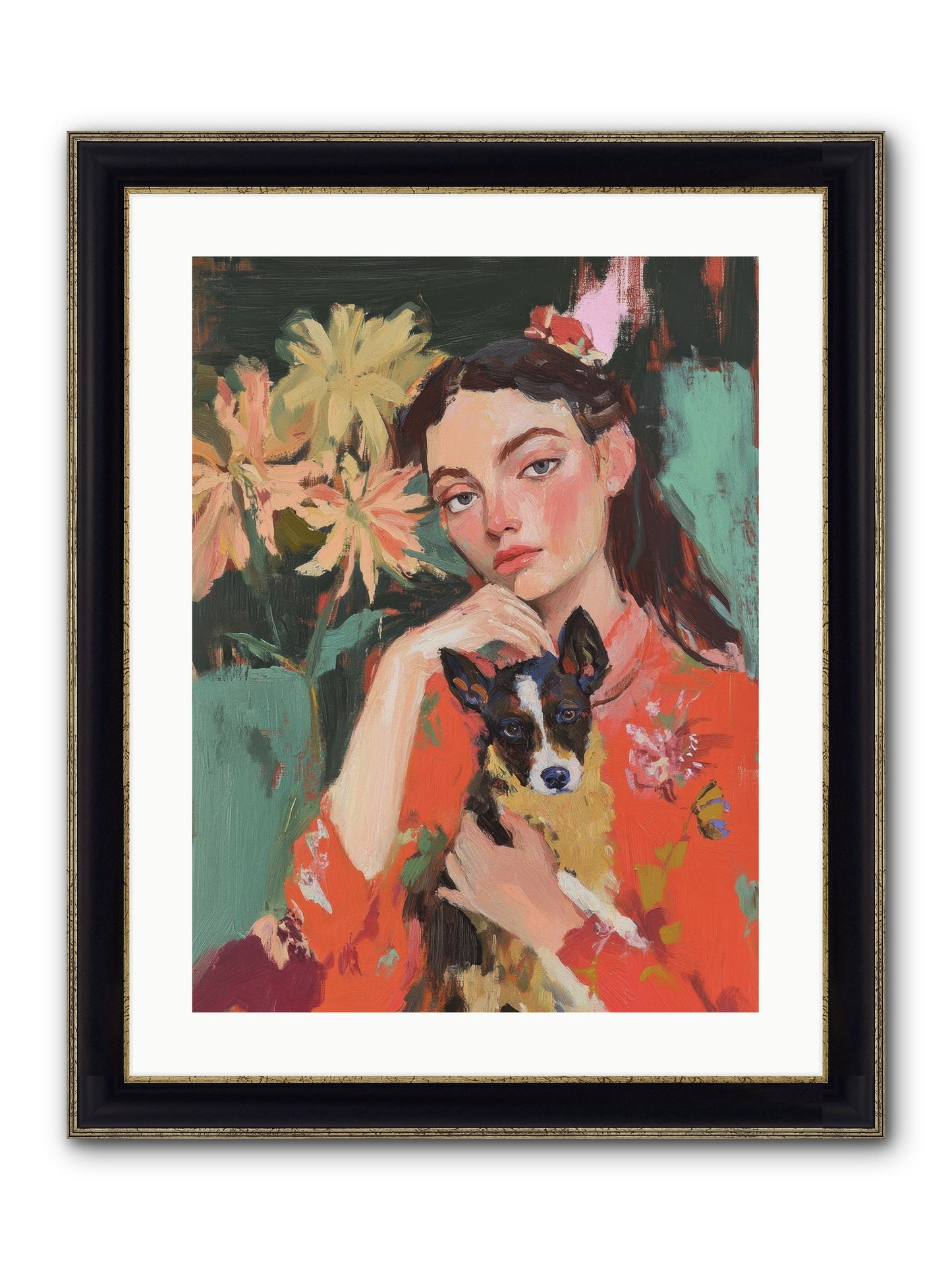 My Other Half Framed Print - Black & Gold 18x24