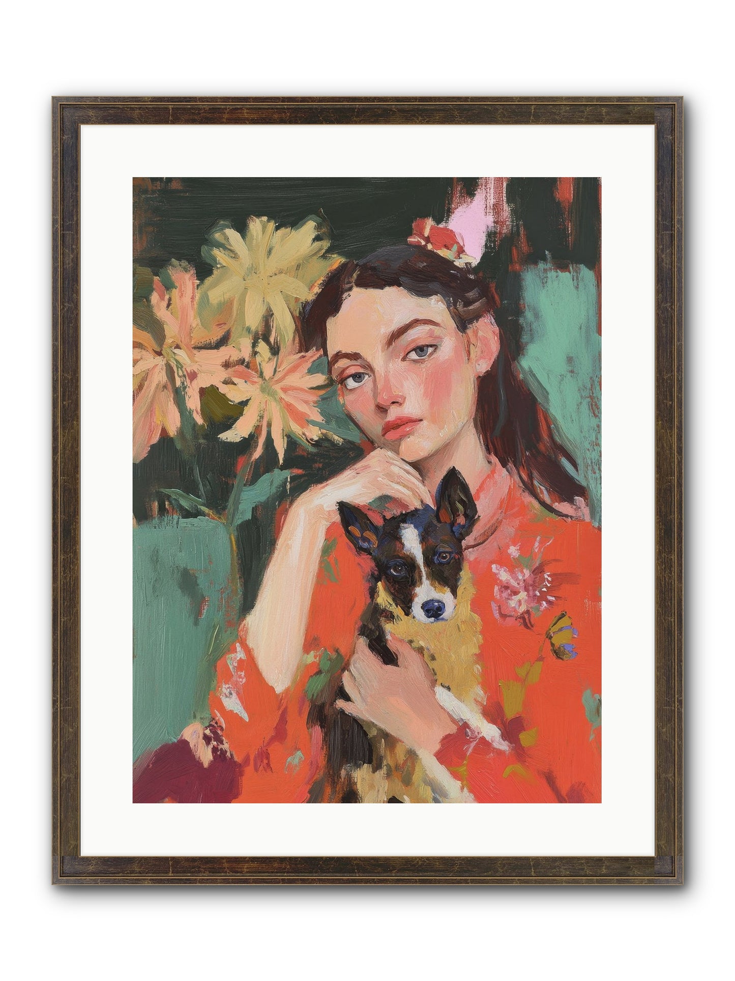 My Other Half Framed Print - Slimwoods Black/Gold 18x24