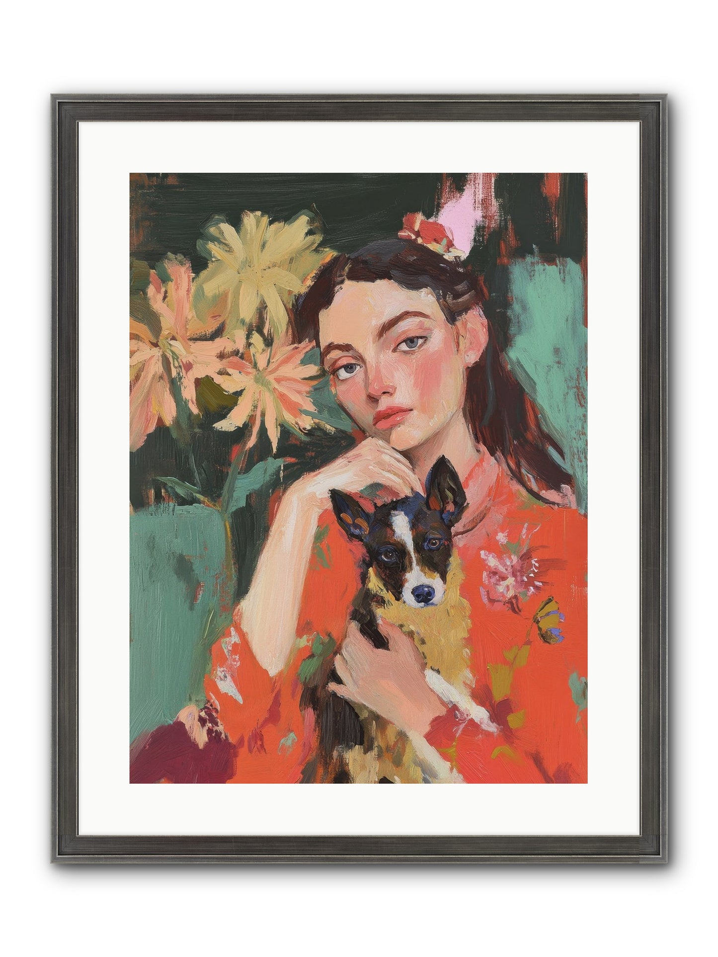 My Other Half Framed Print - Slimwoods Black/Silver 18x24