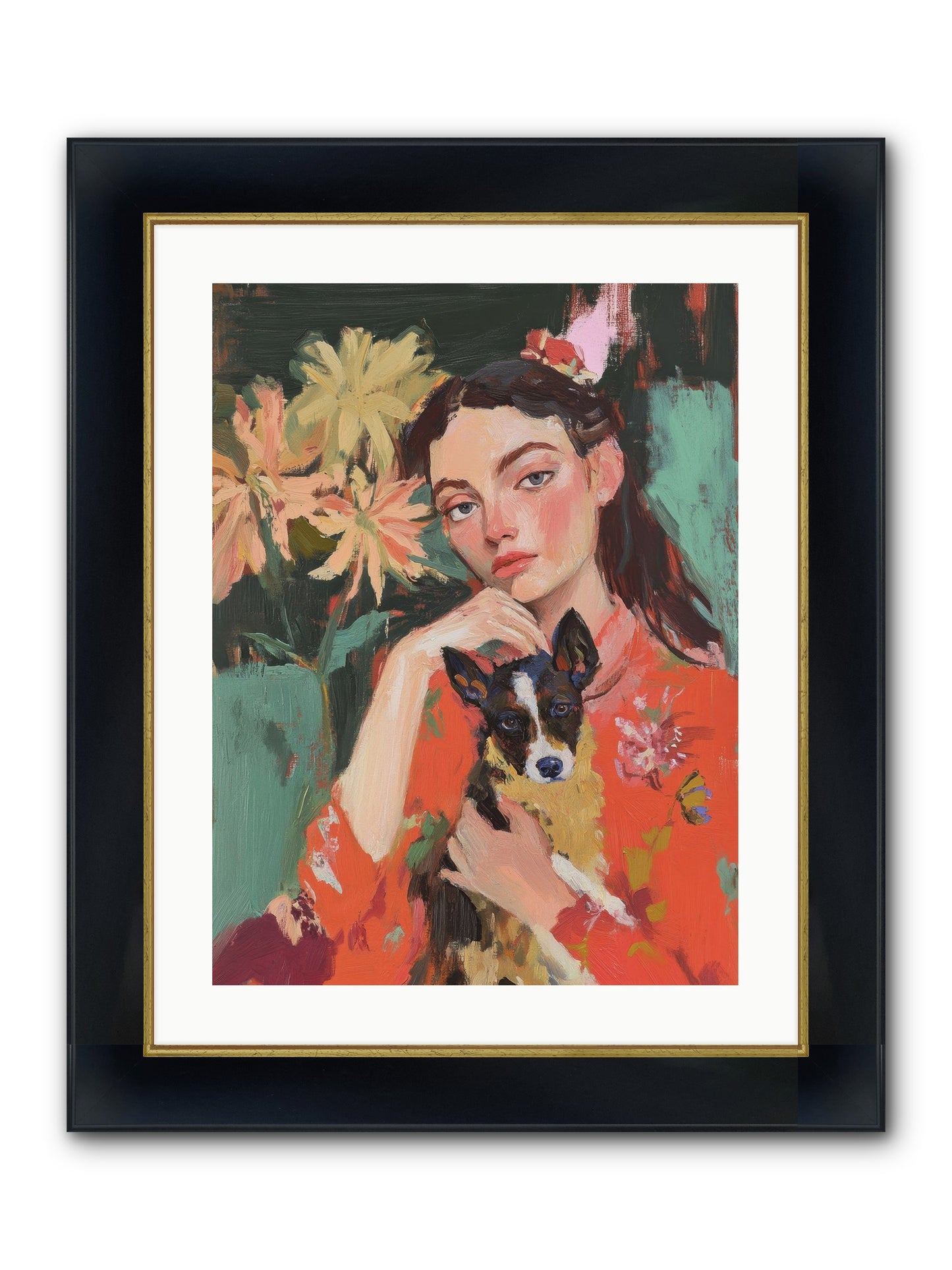 My Other Half Framed Print - Wide Black w/Gold 18x24