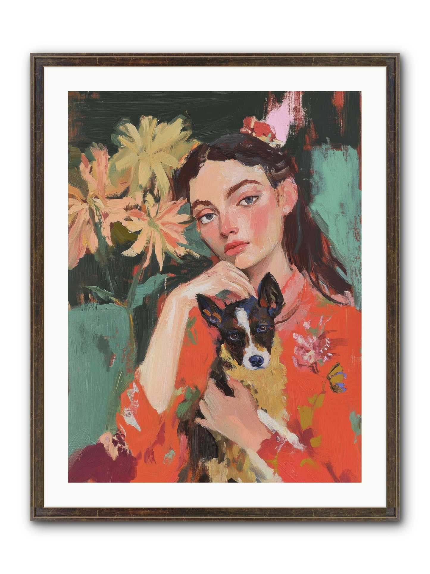My Other Half Framed Print - Slimwoods Black/Gold 24x32