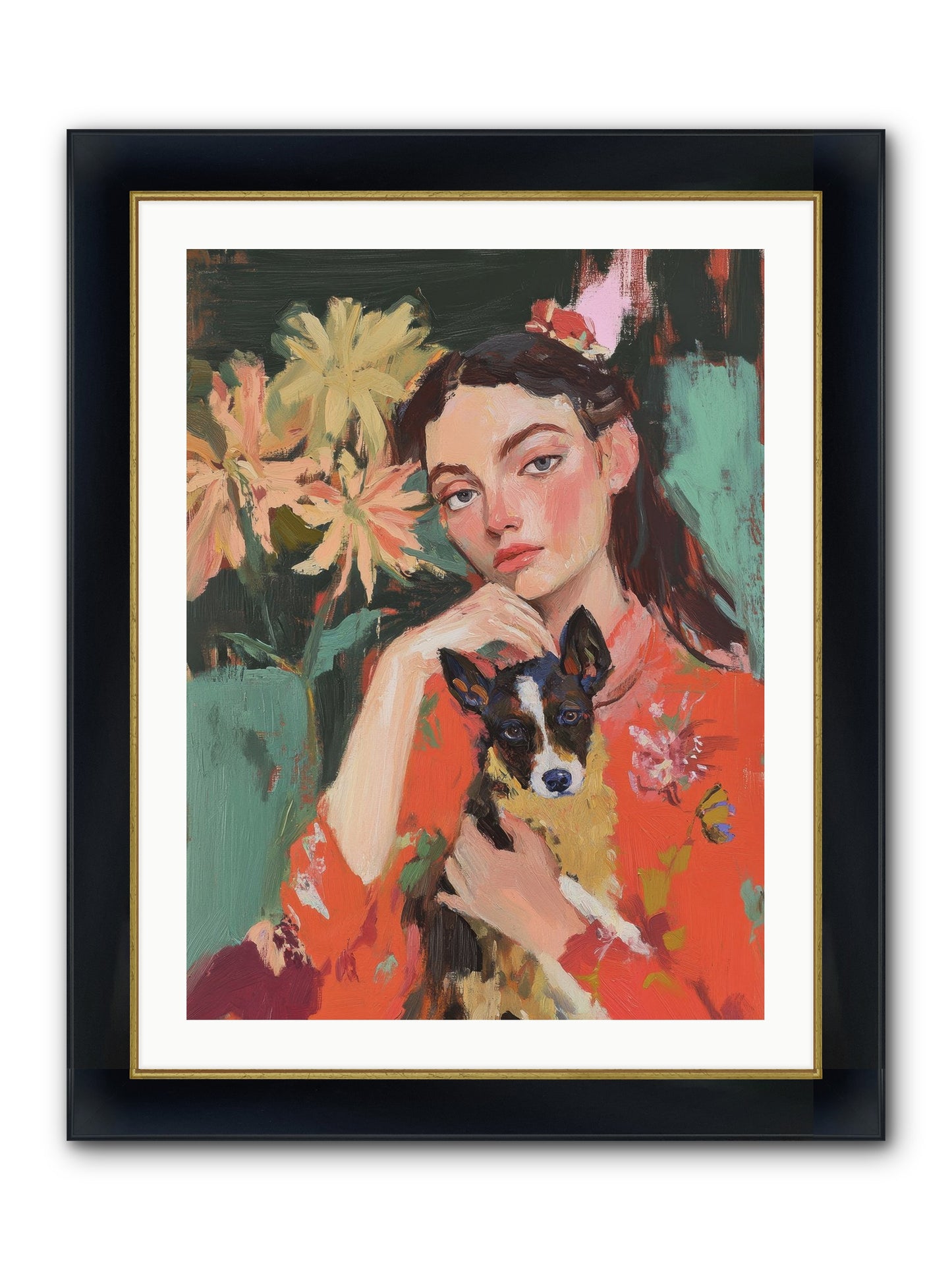My Other Half Framed Print - Wide Black w/Gold 24x32