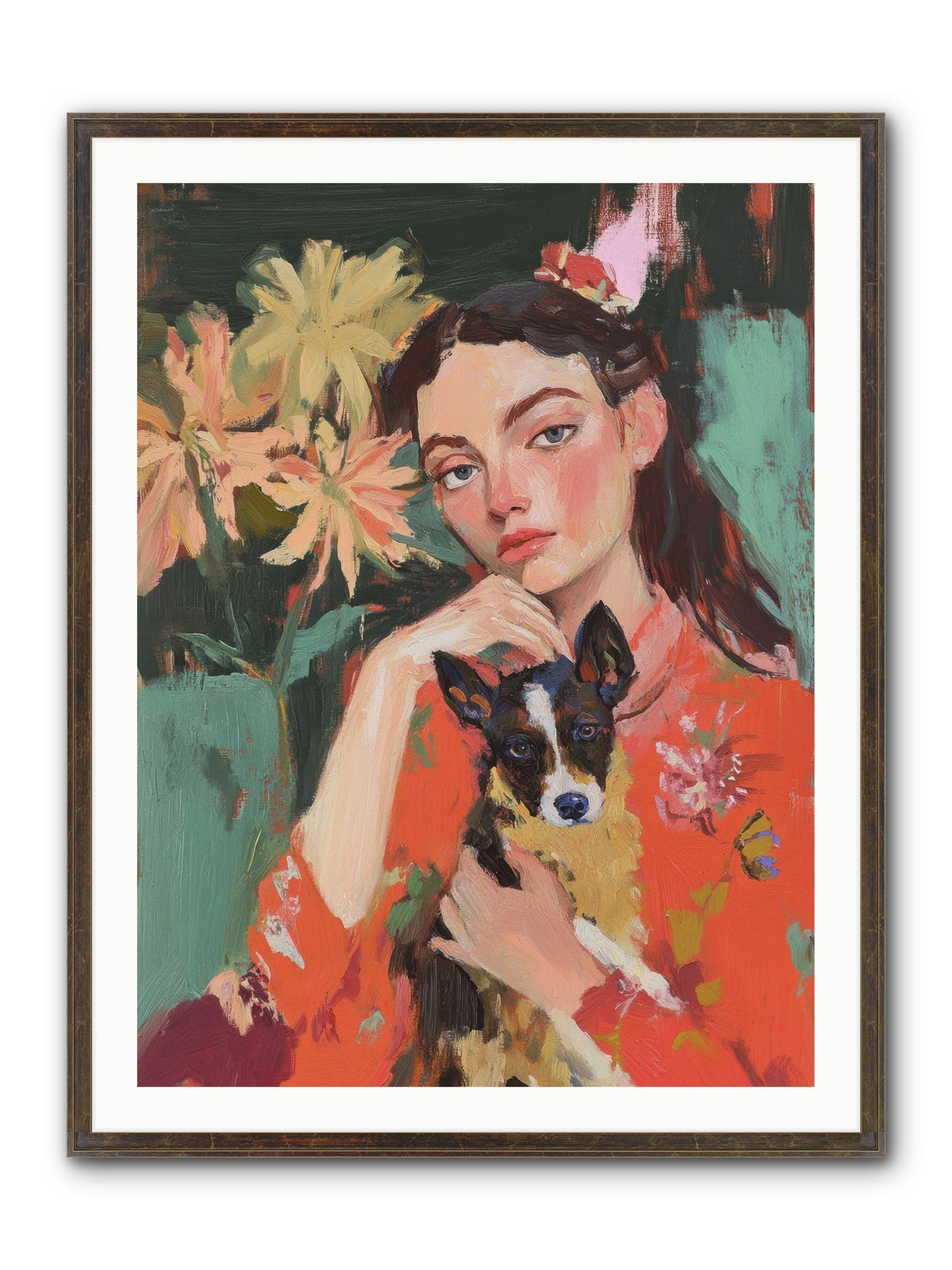 My Other Half Framed Print - Slimwoods Black/Gold 30x40