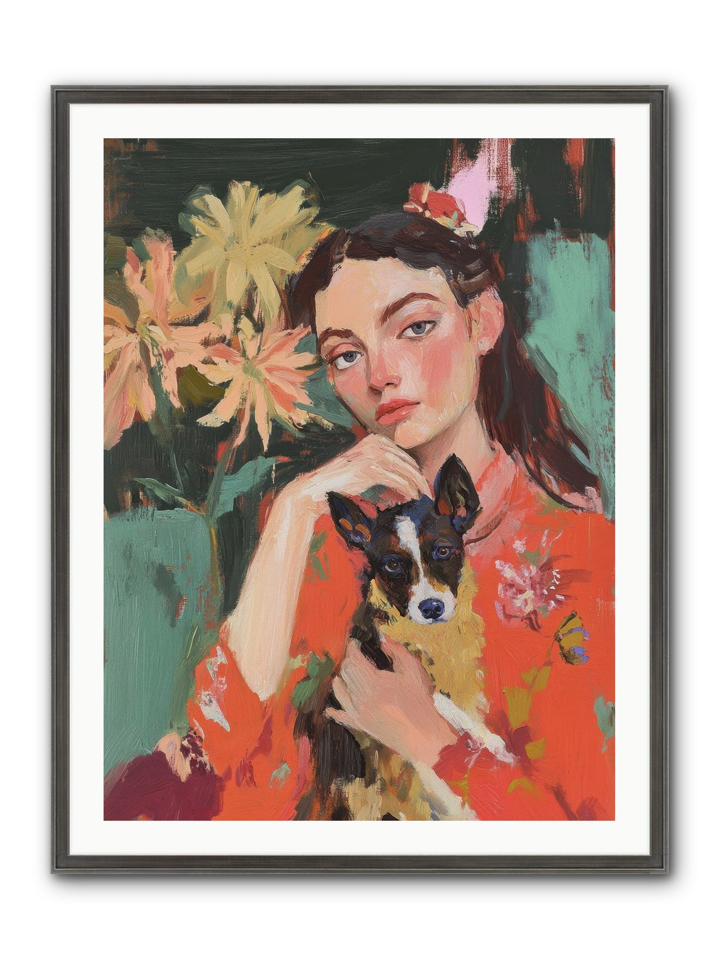 My Other Half Framed Print - Slimwoods Black/Silver 30x40