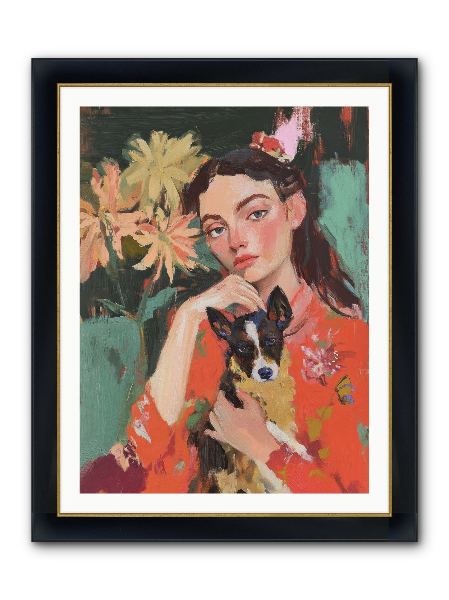 My Other Half Framed Print - Wide Black w/Gold 30x40