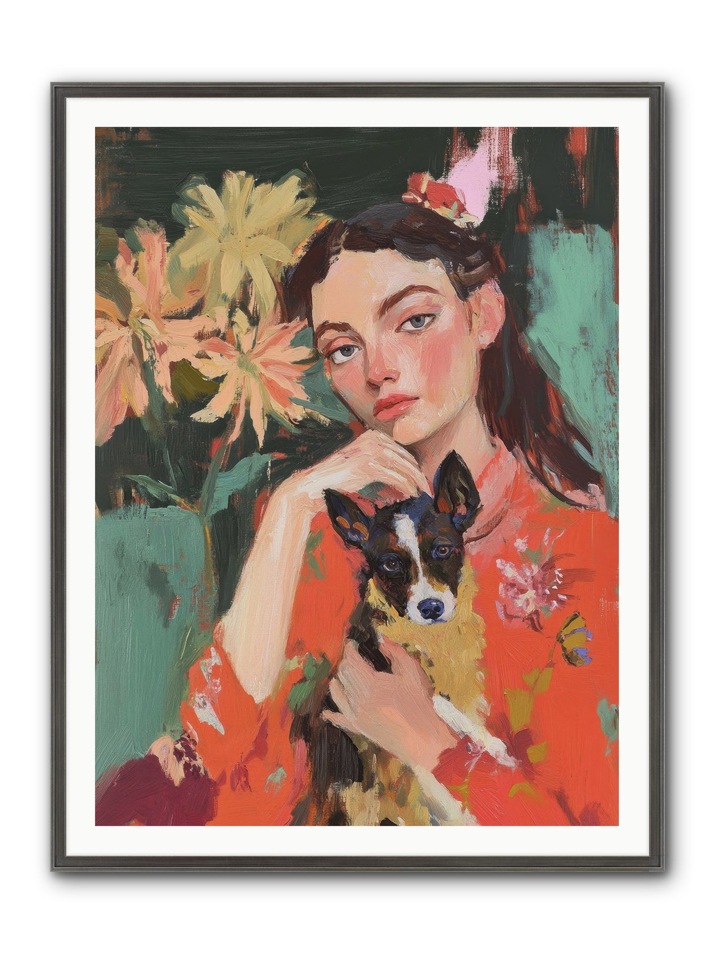 My Other Half Framed Print - Slimwoods Black/Silver 36x48