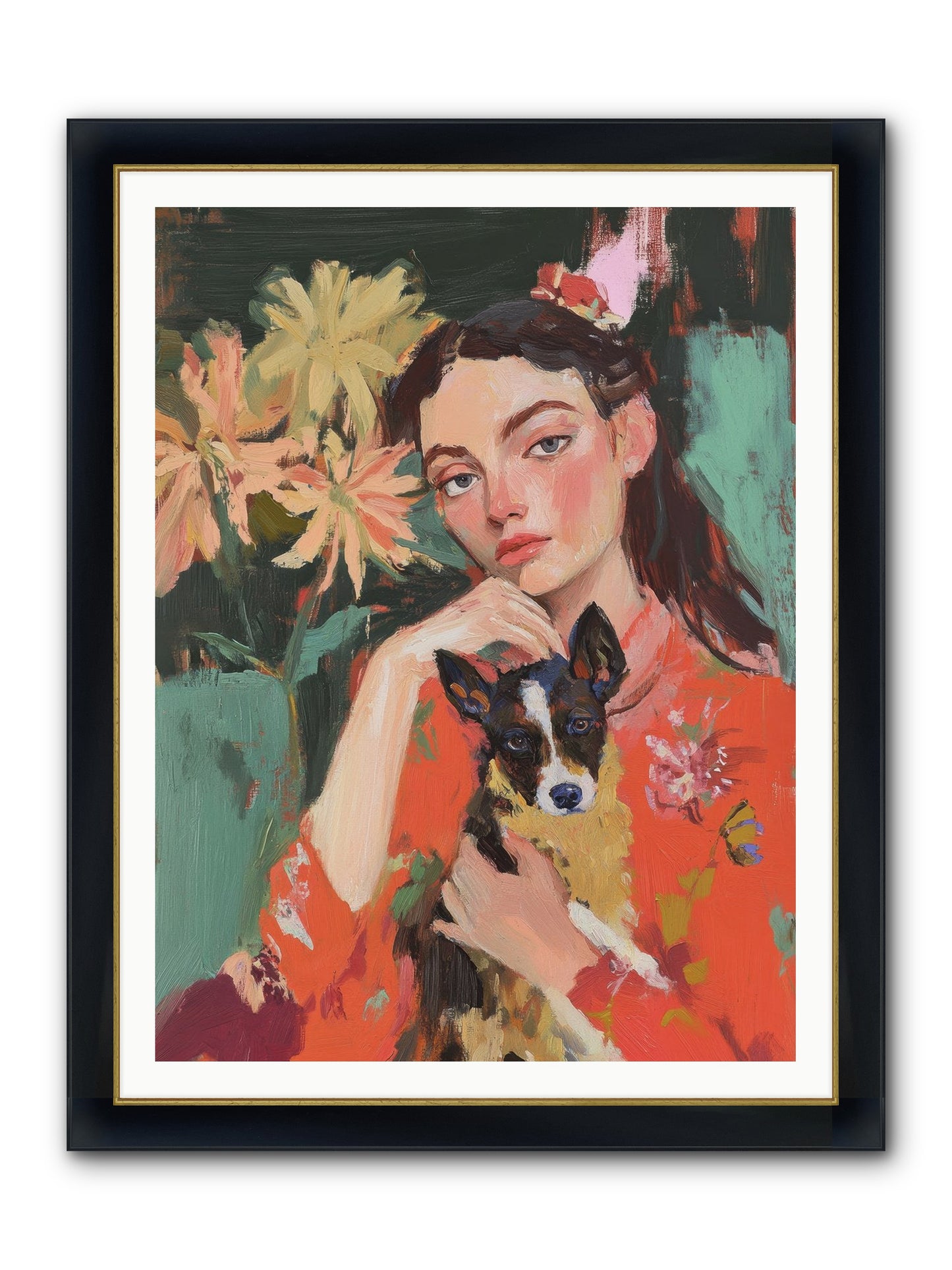 My Other Half Framed Print - Wide Black w/Gold 36x48