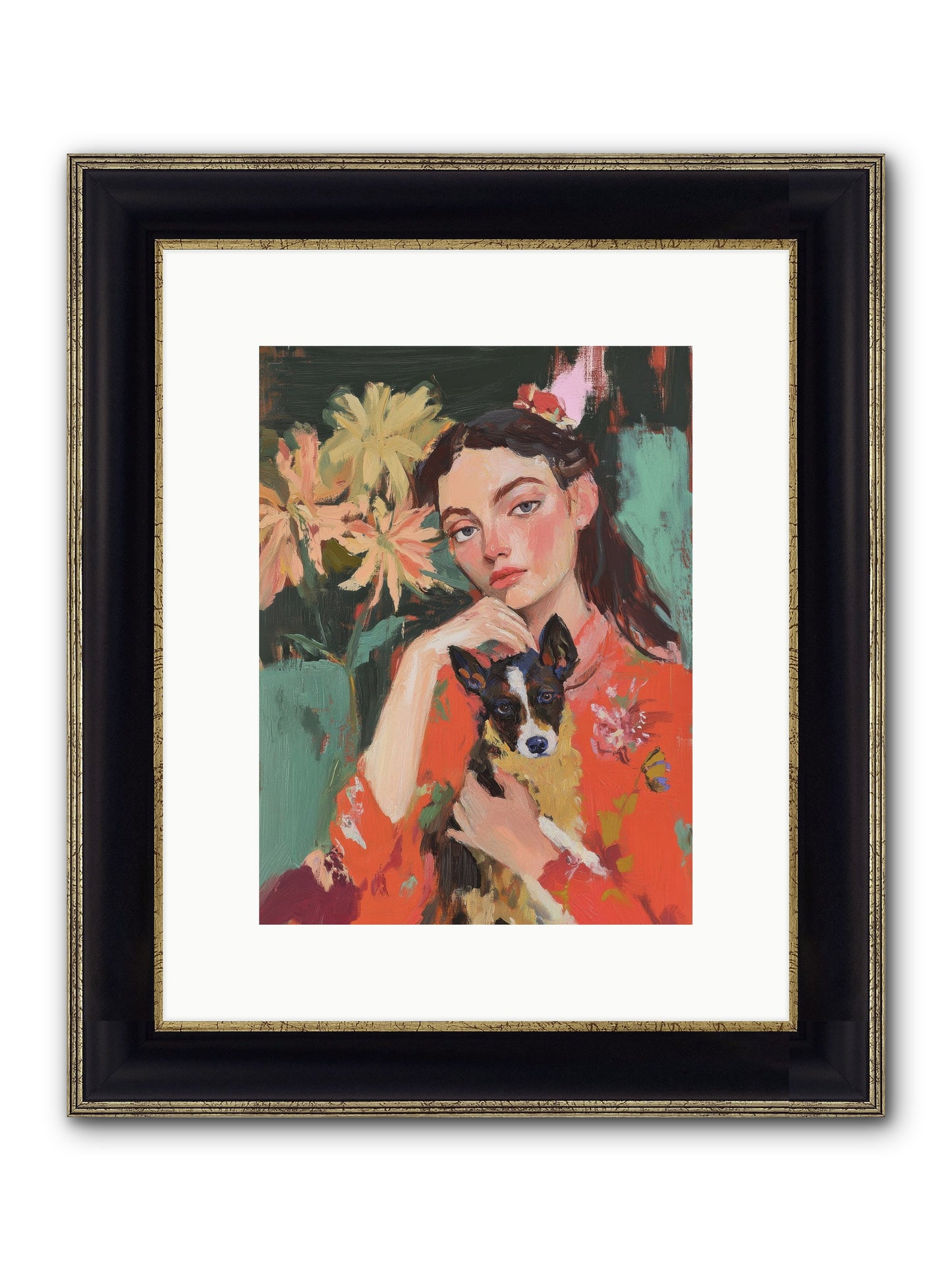 My Other Half Framed Print - Black & Gold 9x12
