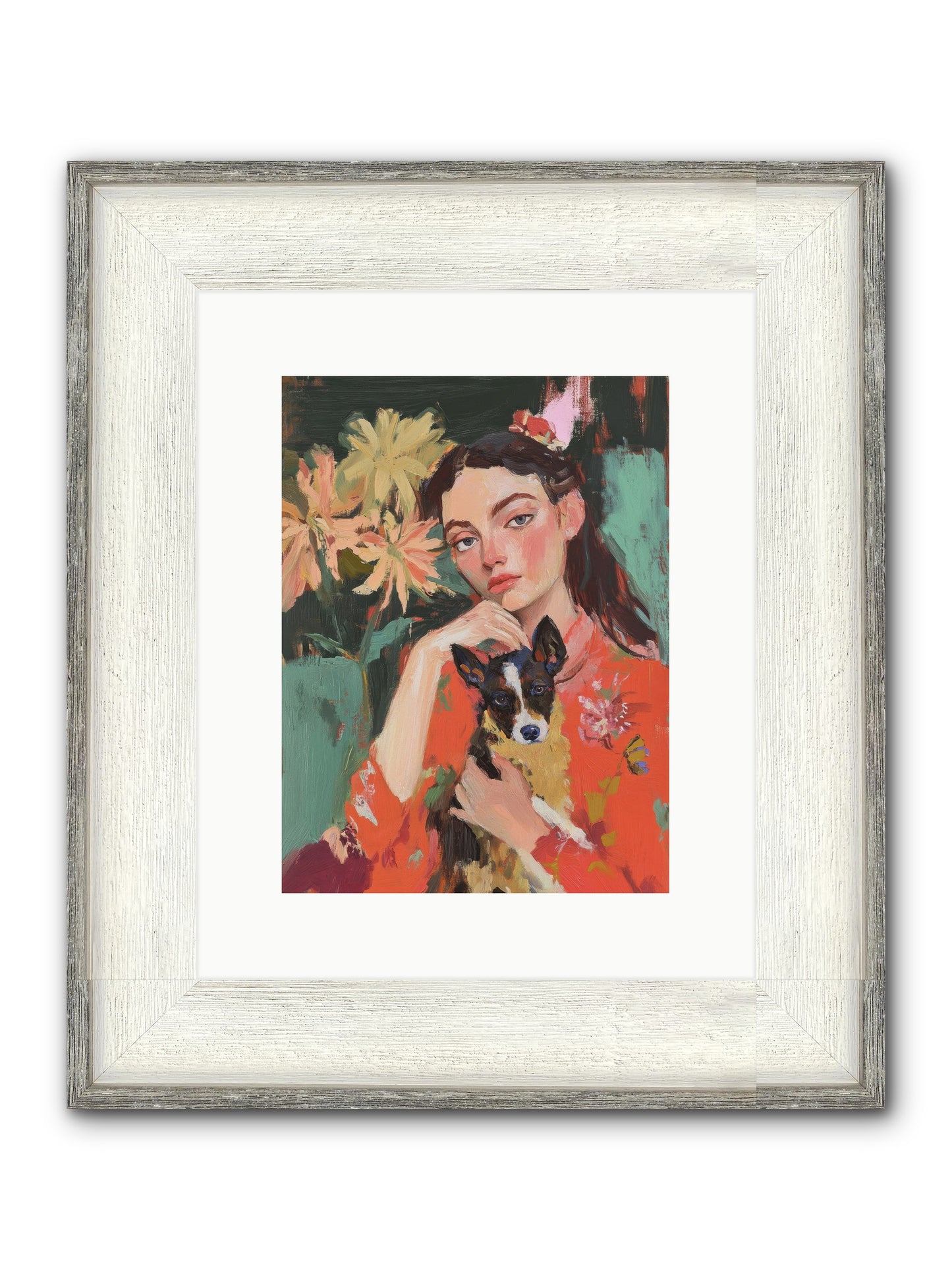 My Other Half Framed Print - Driftwood White 9x12