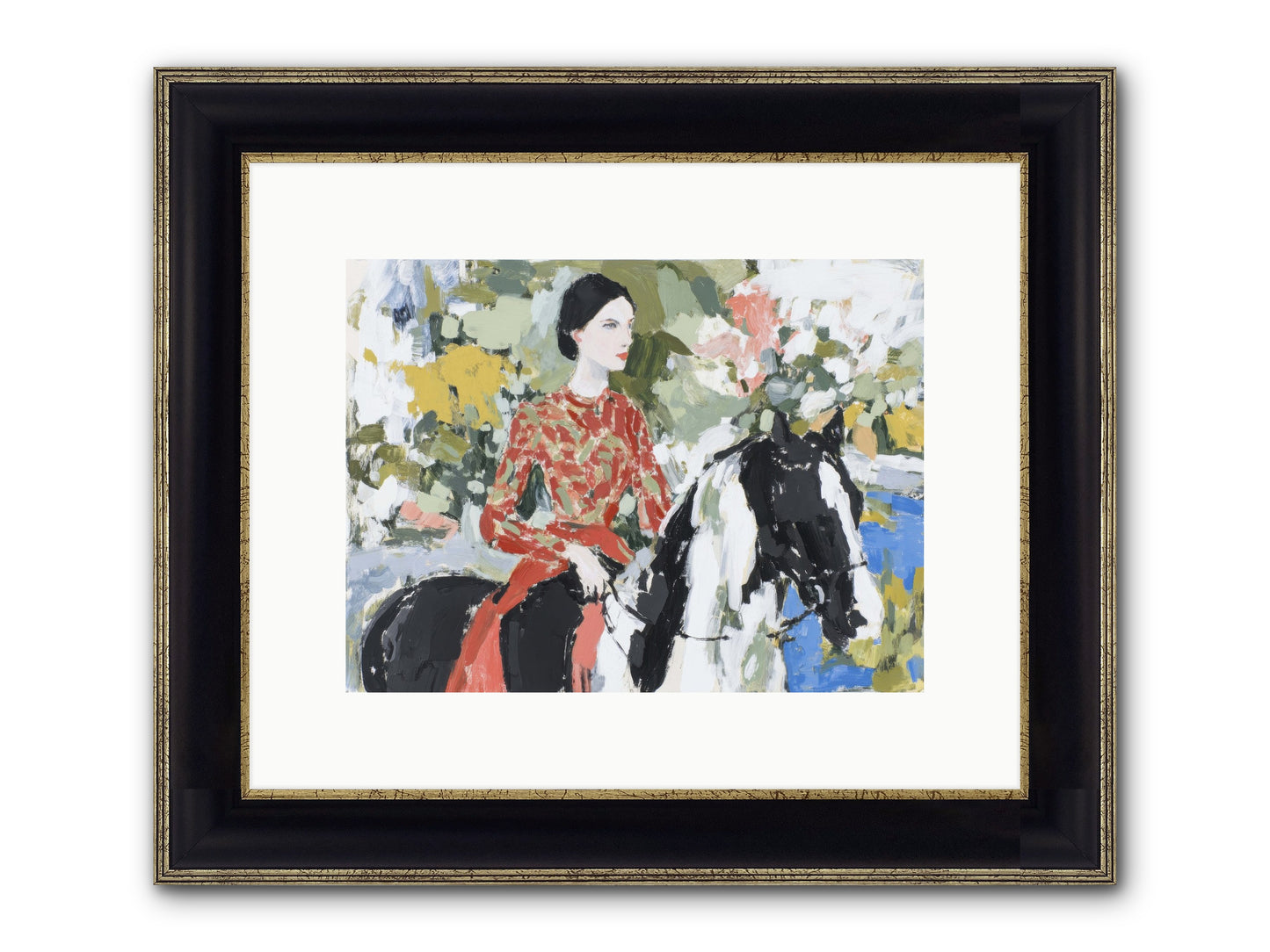 My Royal Escape Framed Print - Black & Gold 12x9