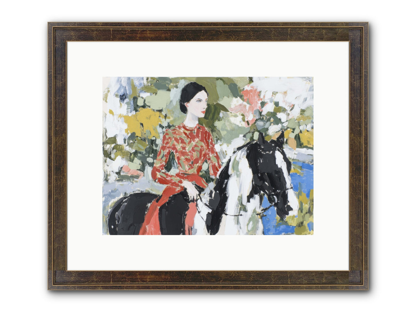 My Royal Escape Framed Print - Slimwoods Black/Gold 12x9