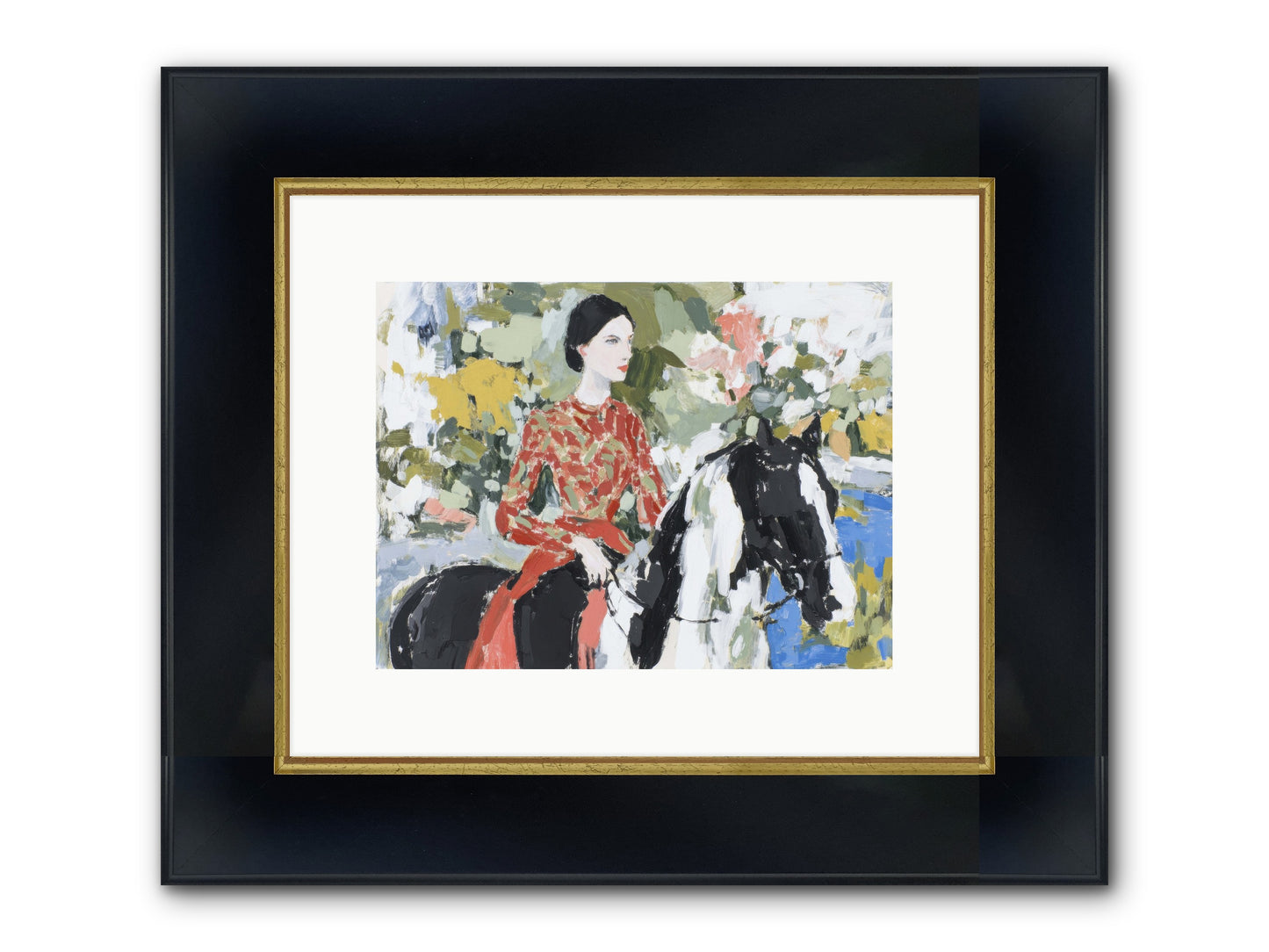My Royal Escape Framed Print - Wide Black w/Gold 12x9
