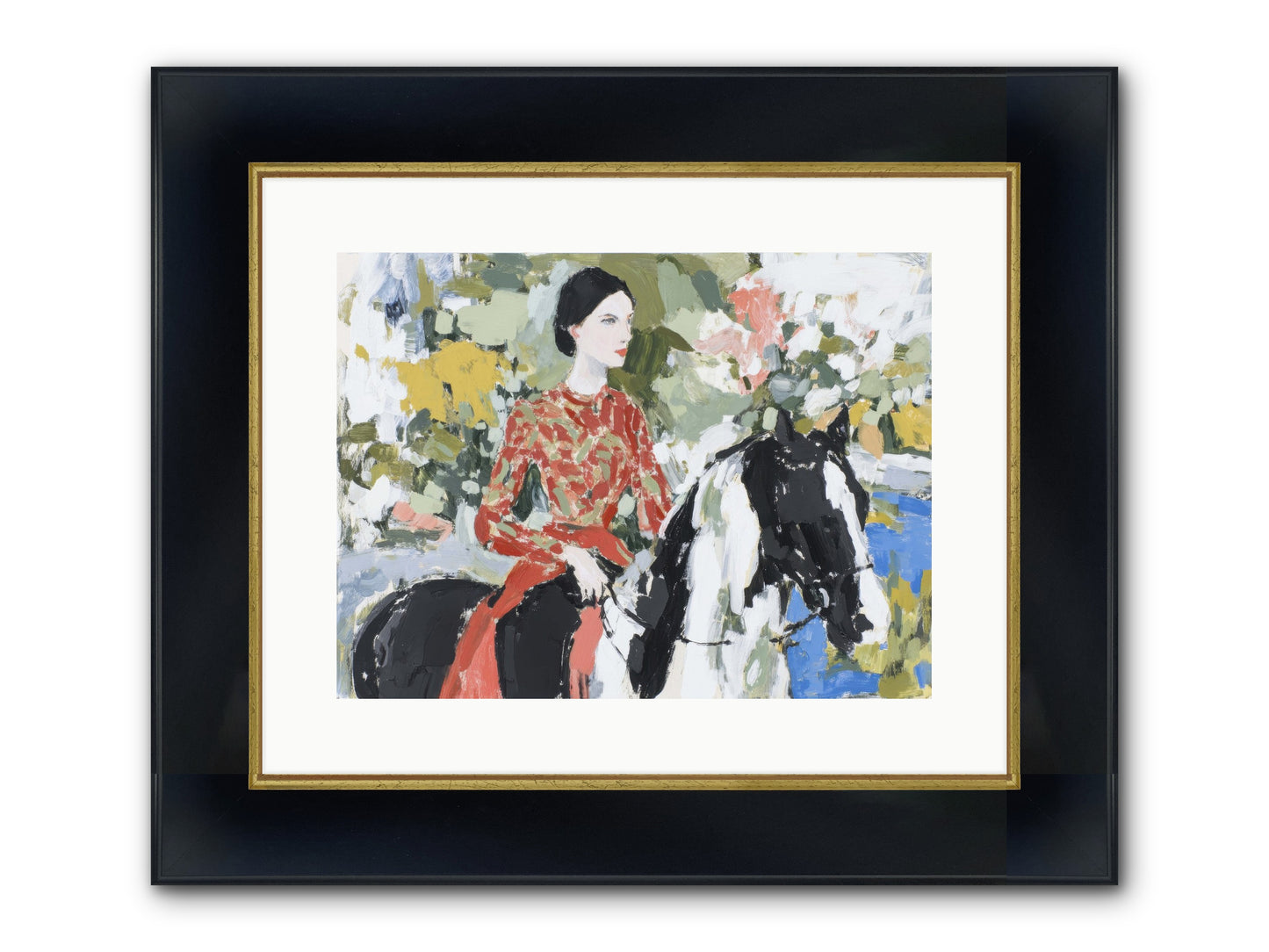 My Royal Escape Framed Print - Wide Black w/Gold 16x12