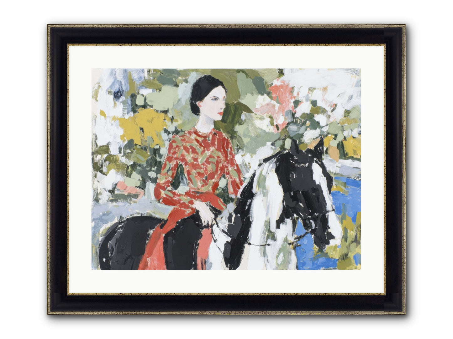 My Royal Escape Framed Print - Black & Gold 24x18